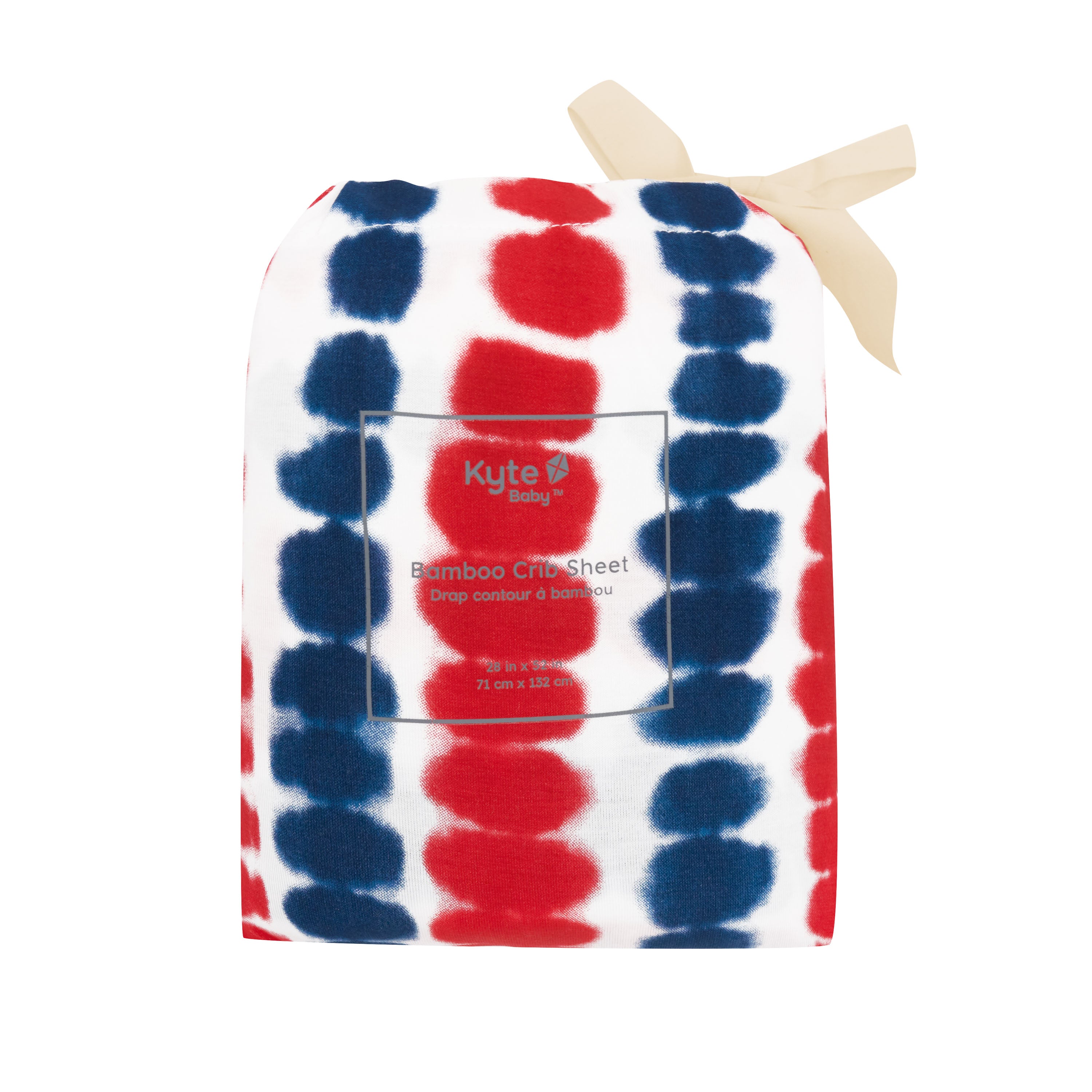 Crib Sheet in Liberty Rip Tide packaging