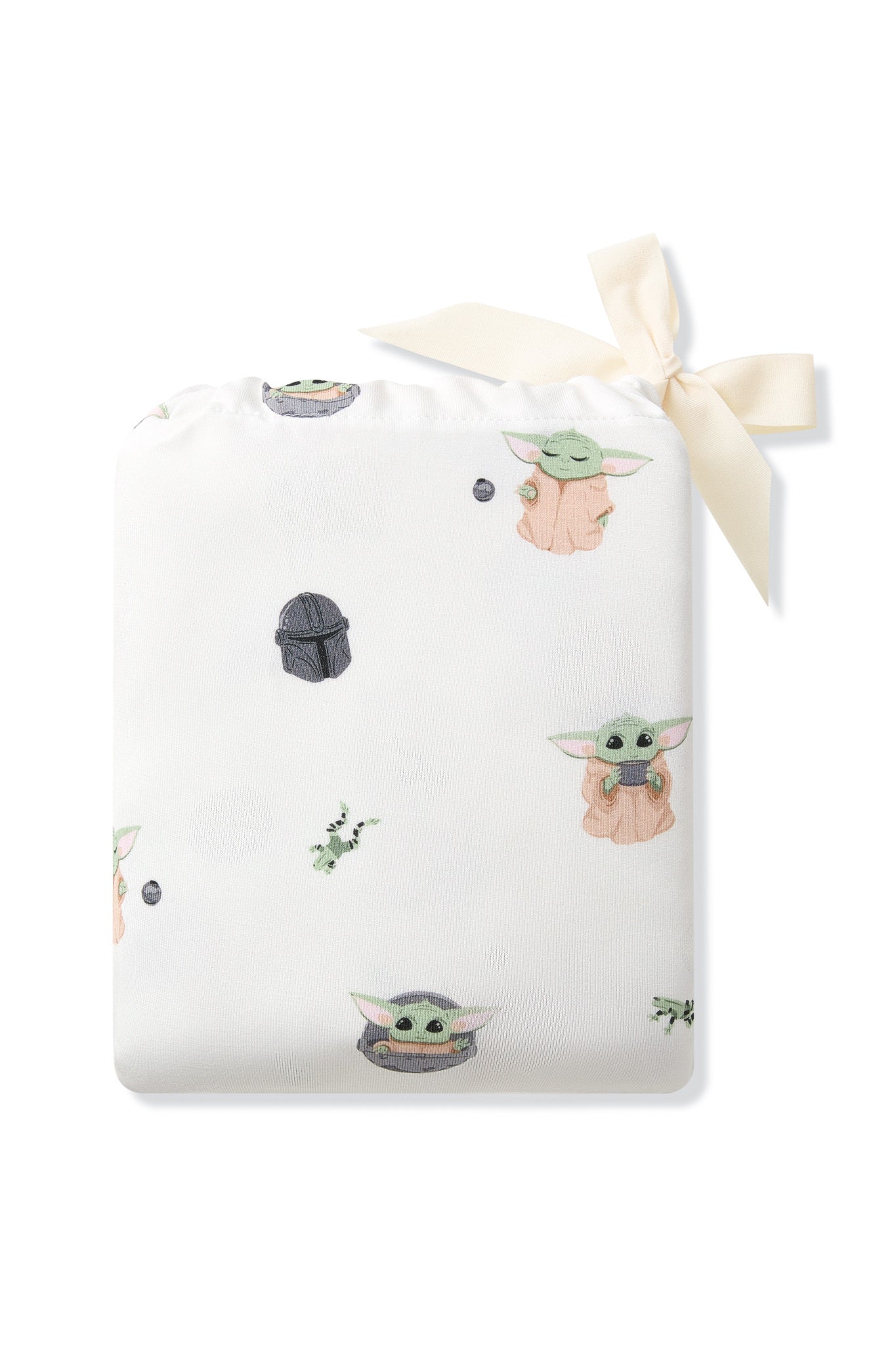 Crib Sheet in Grogu™ shown in its packaging