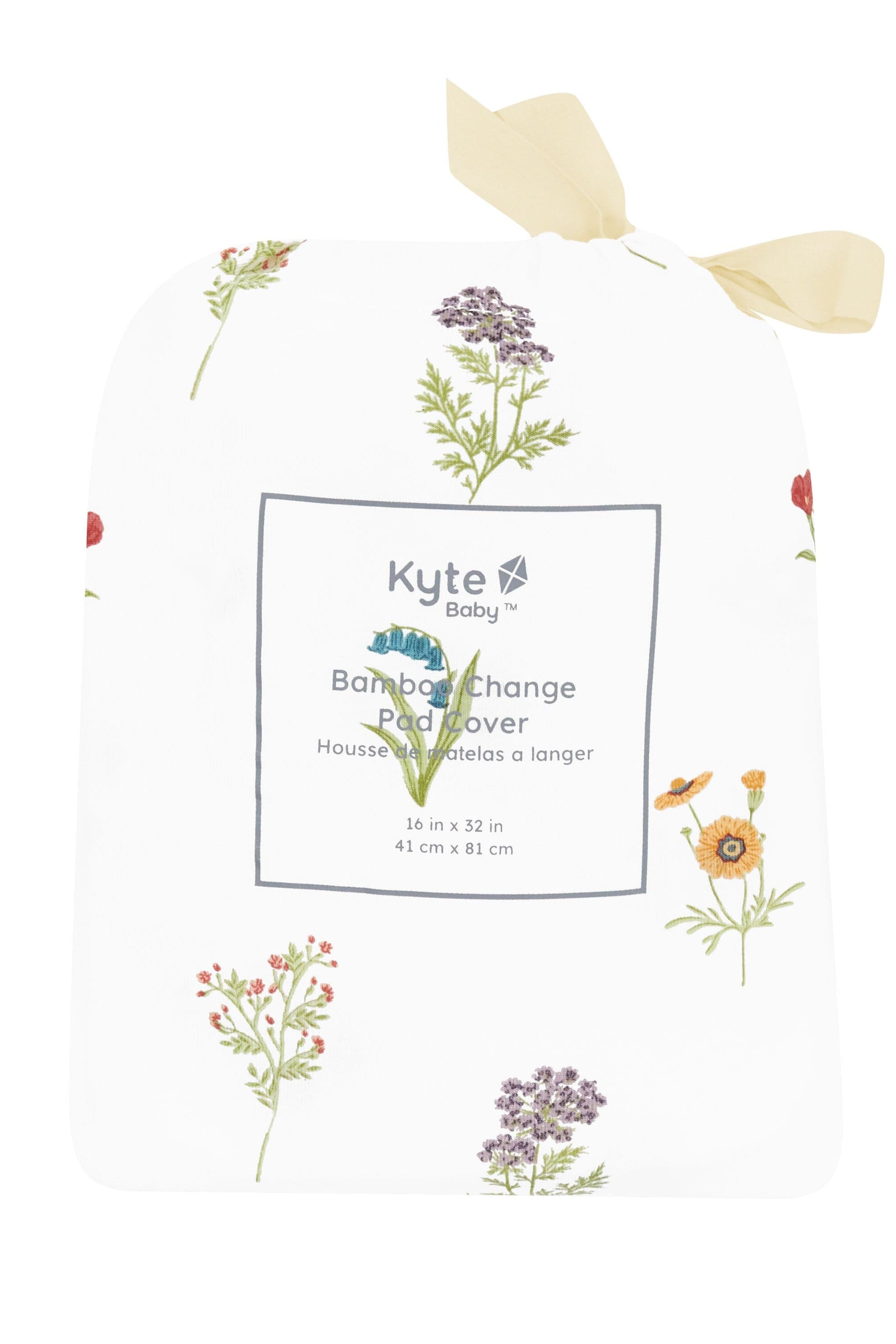 Changing Pad Cover in Wildflower in packaging