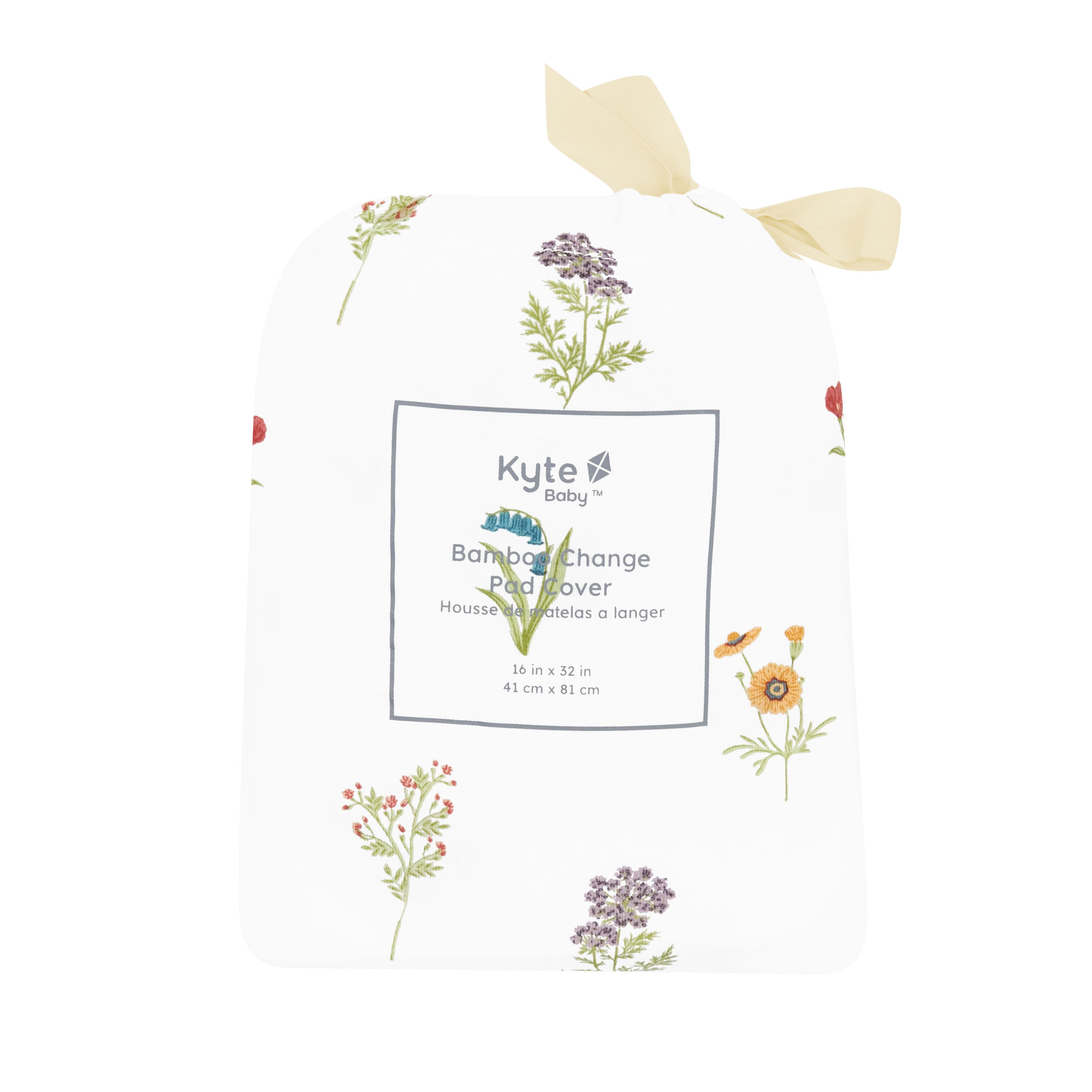 Changing Pad Cover in Wildflower in packaging