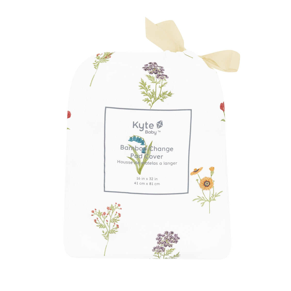 Changing Pad Cover in Wildflower in packaging
