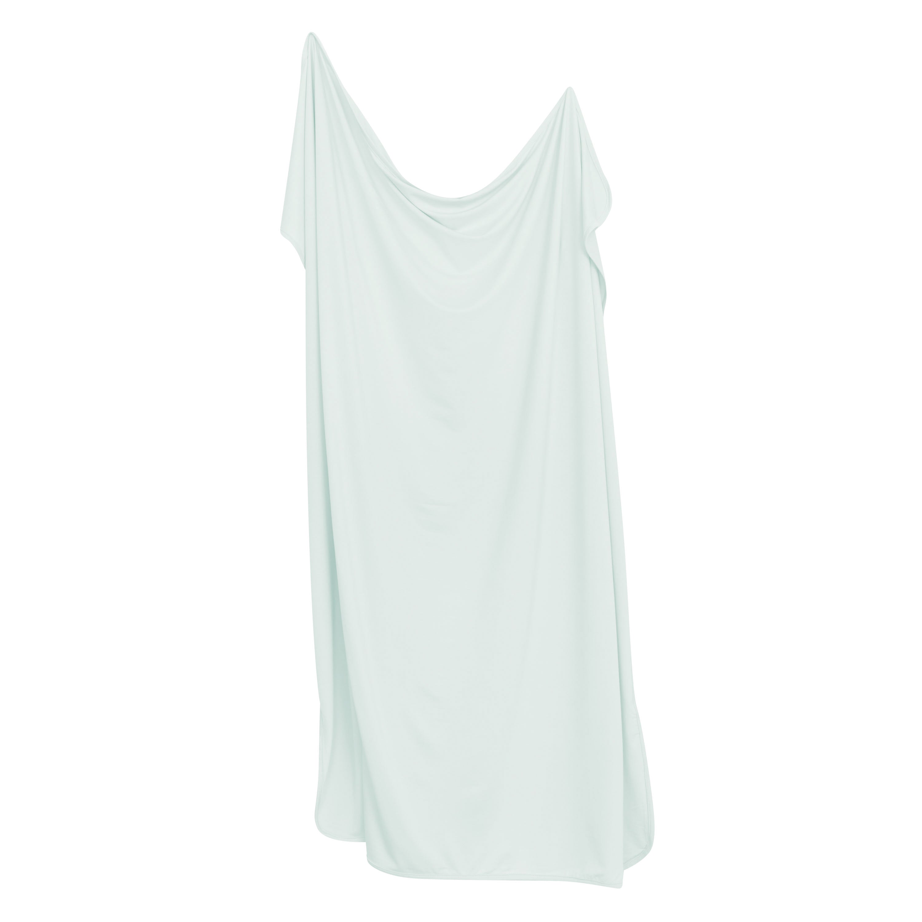 Swaddle Blanket in Dew shown unswaddled