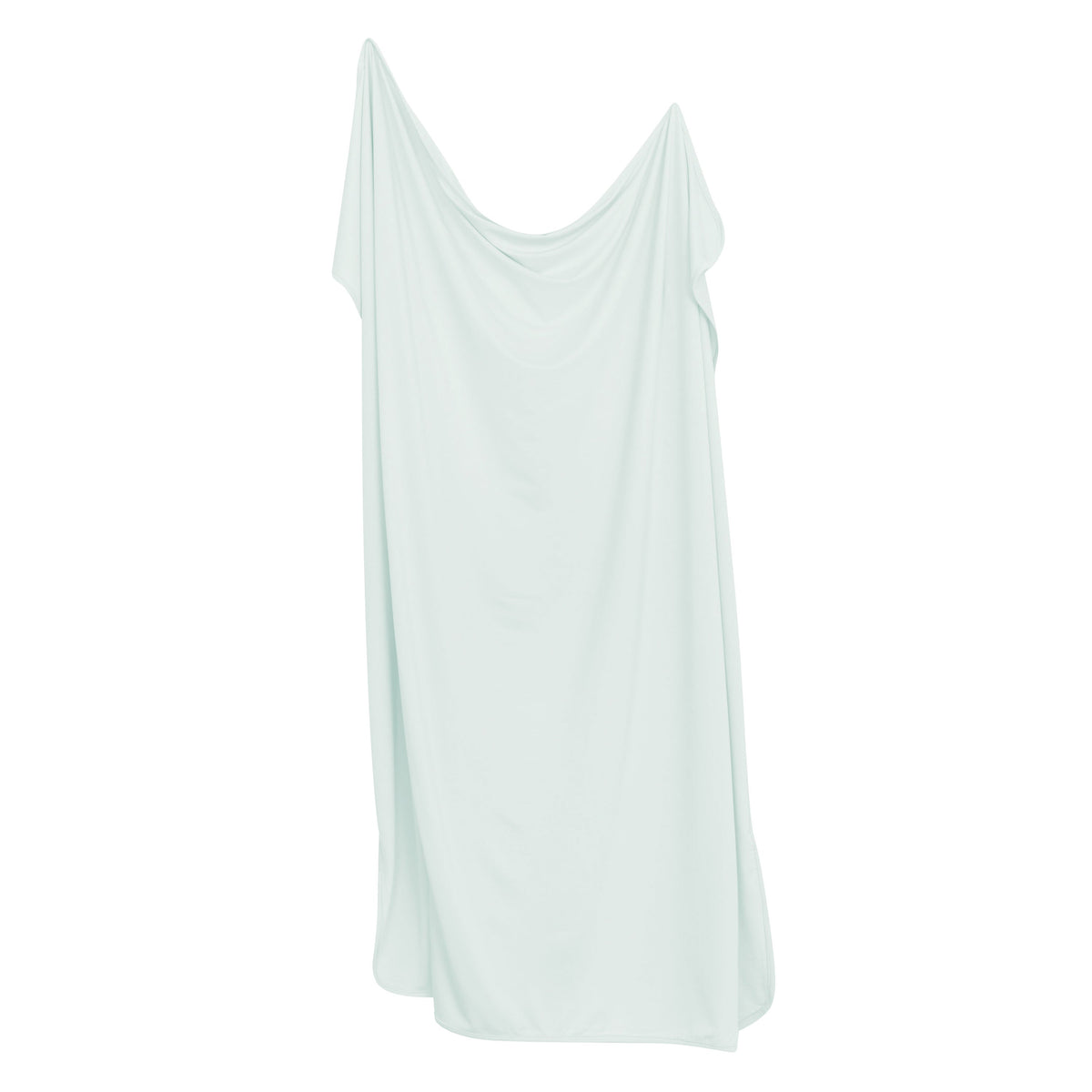 Swaddle Blanket in Dew shown unswaddled