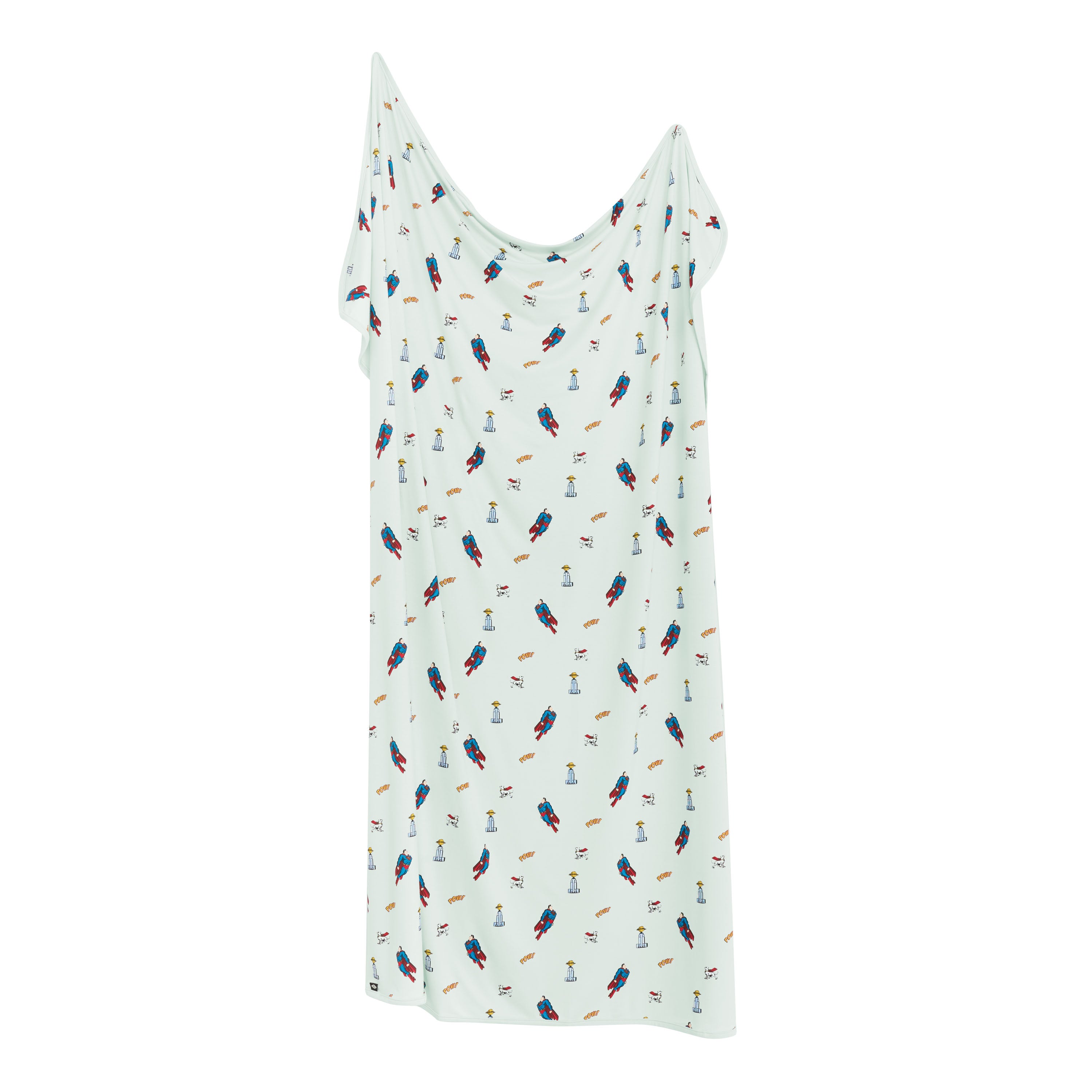 Swaddle Blanket in Superman™ shown unswaddled