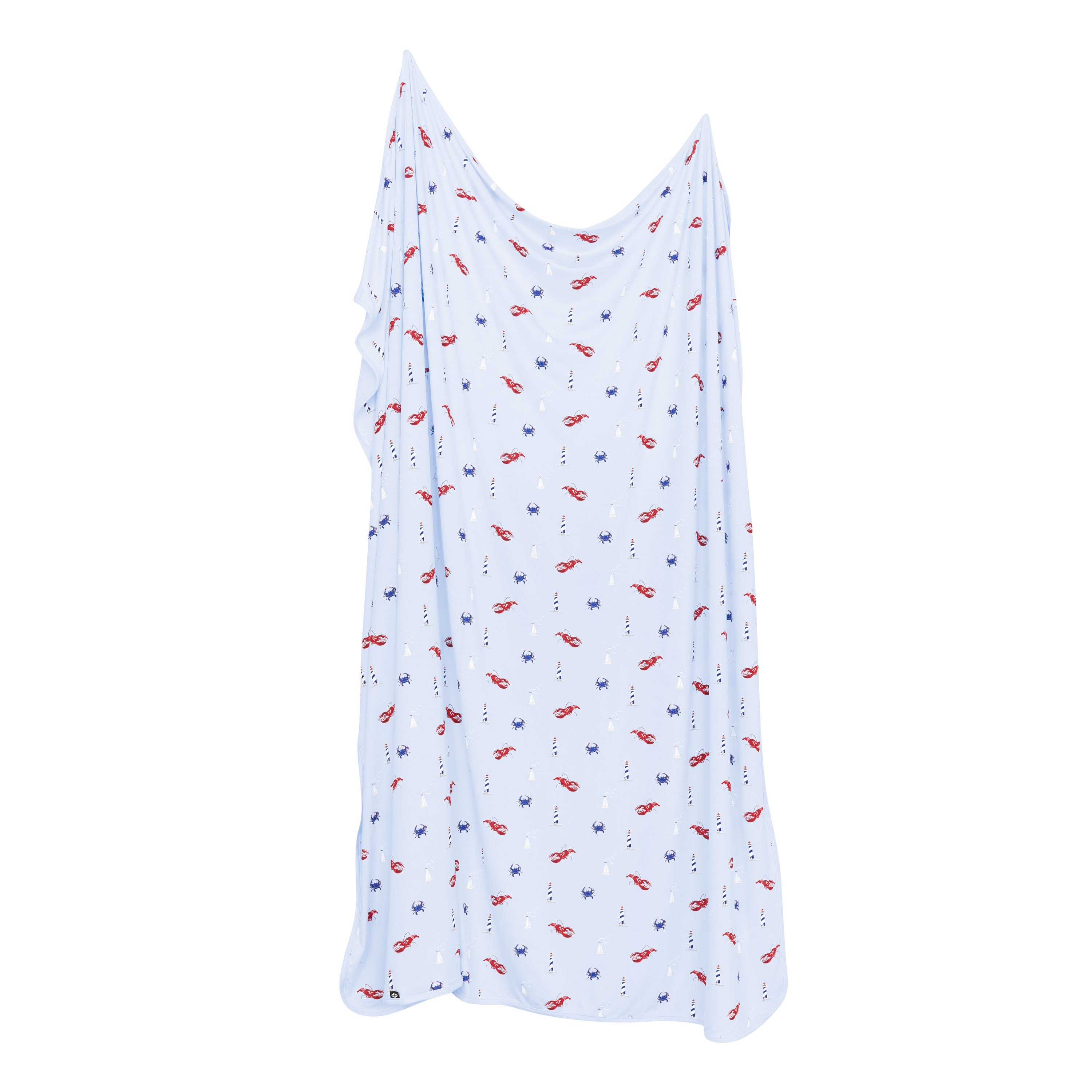 Product photo of Swaddle Blanket in Harbor shown unswaddled