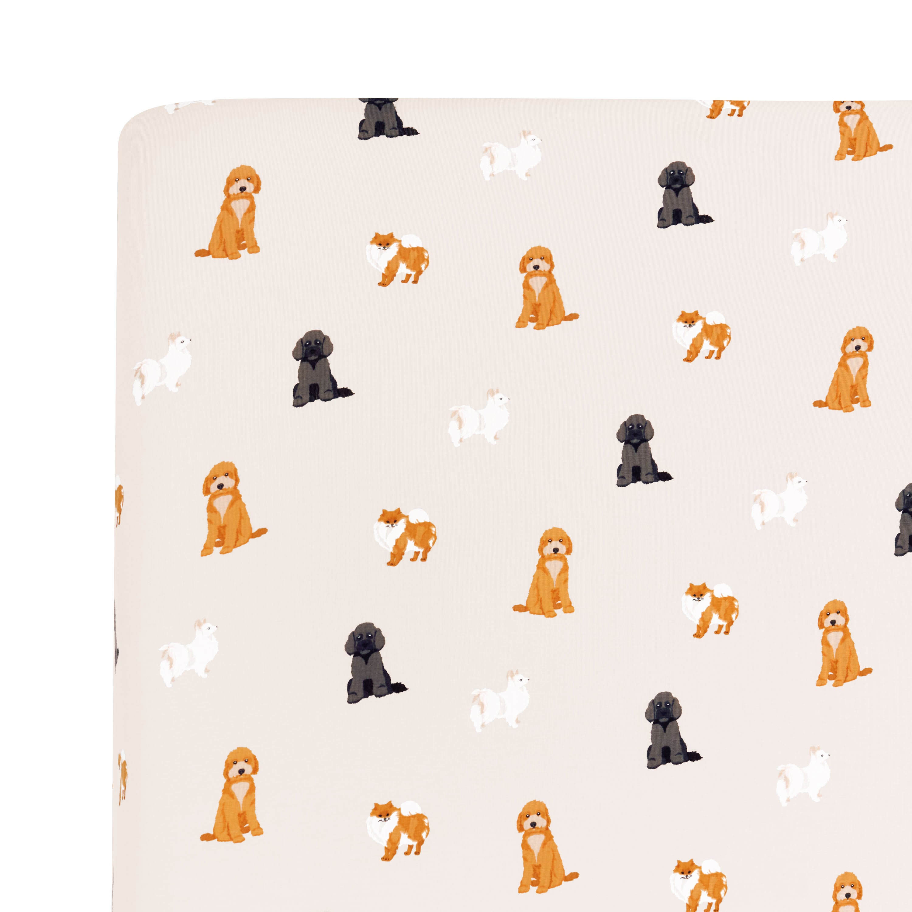 Twin Sheet in Fluffy Dog corner