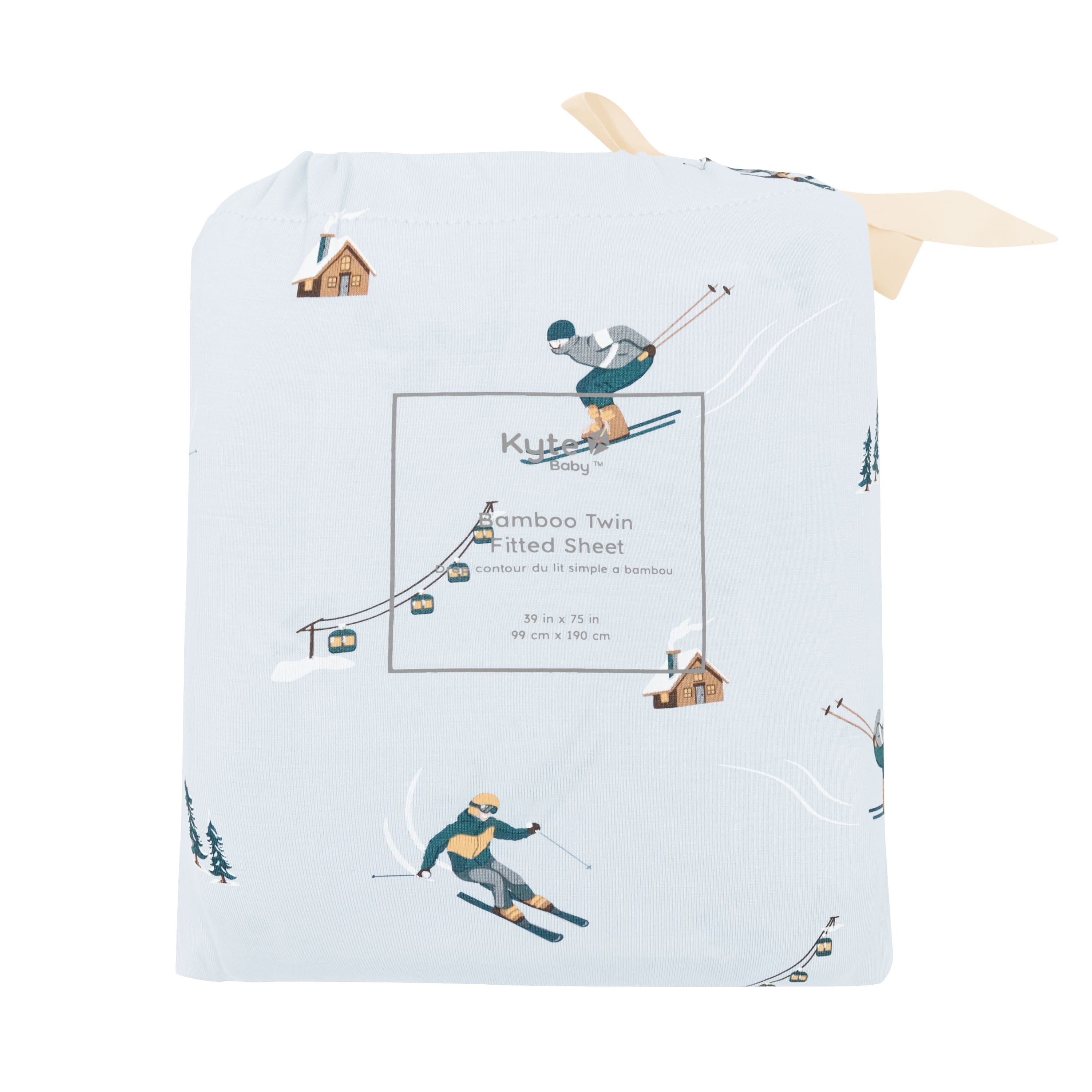 Twin Sheet in Ski shown in its packaging