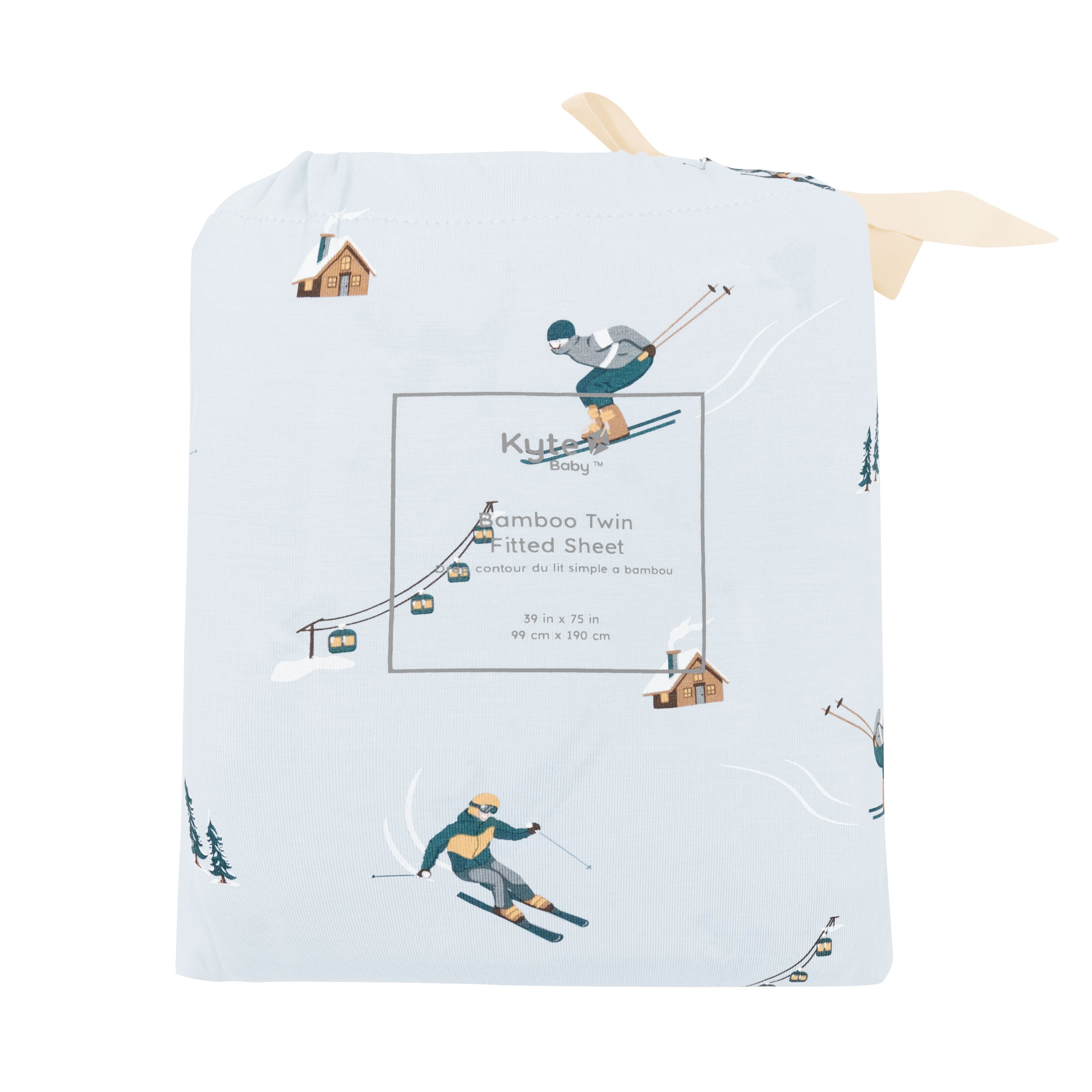 Twin Sheet in Ski shown in its packaging