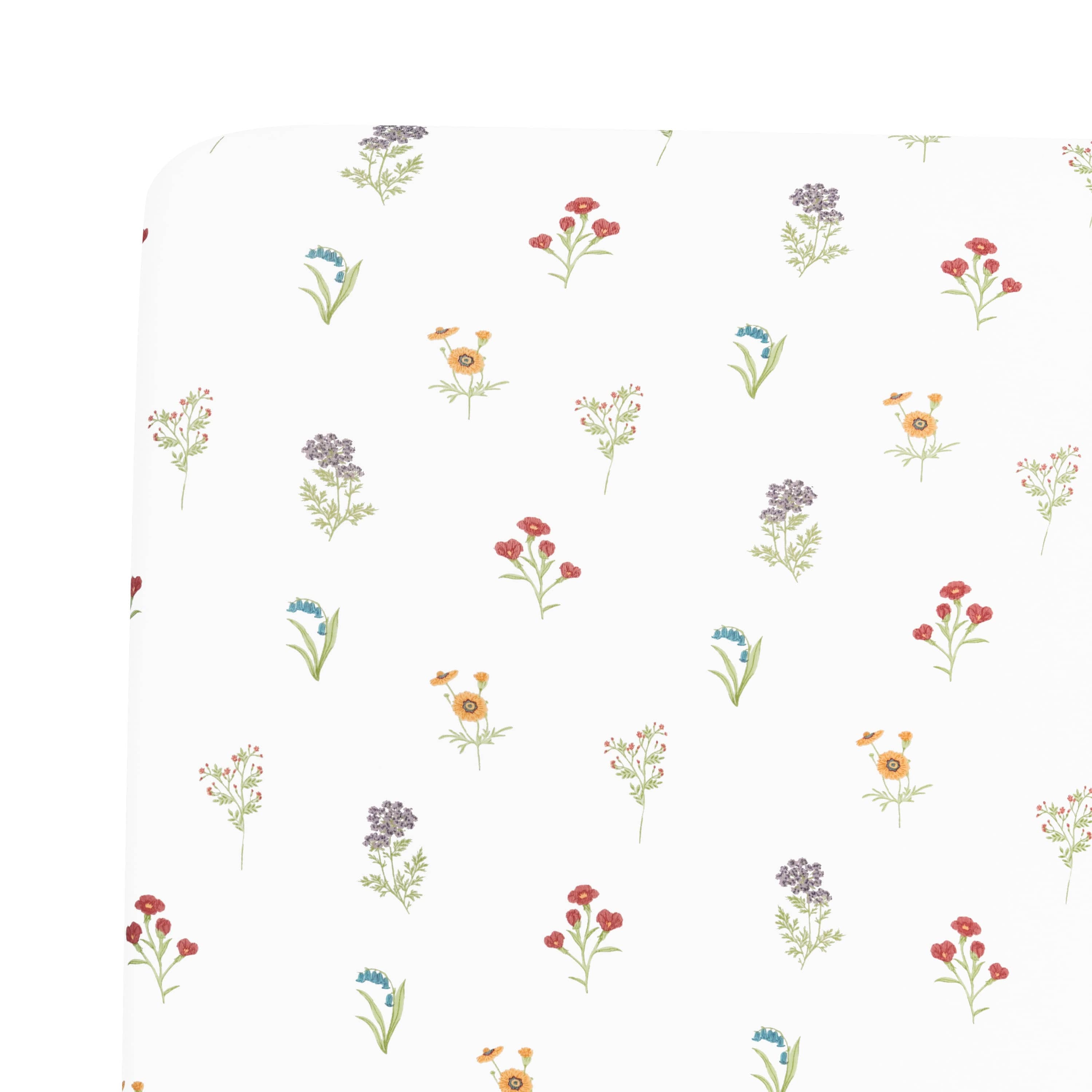 Twin Sheet in Wildflower close up