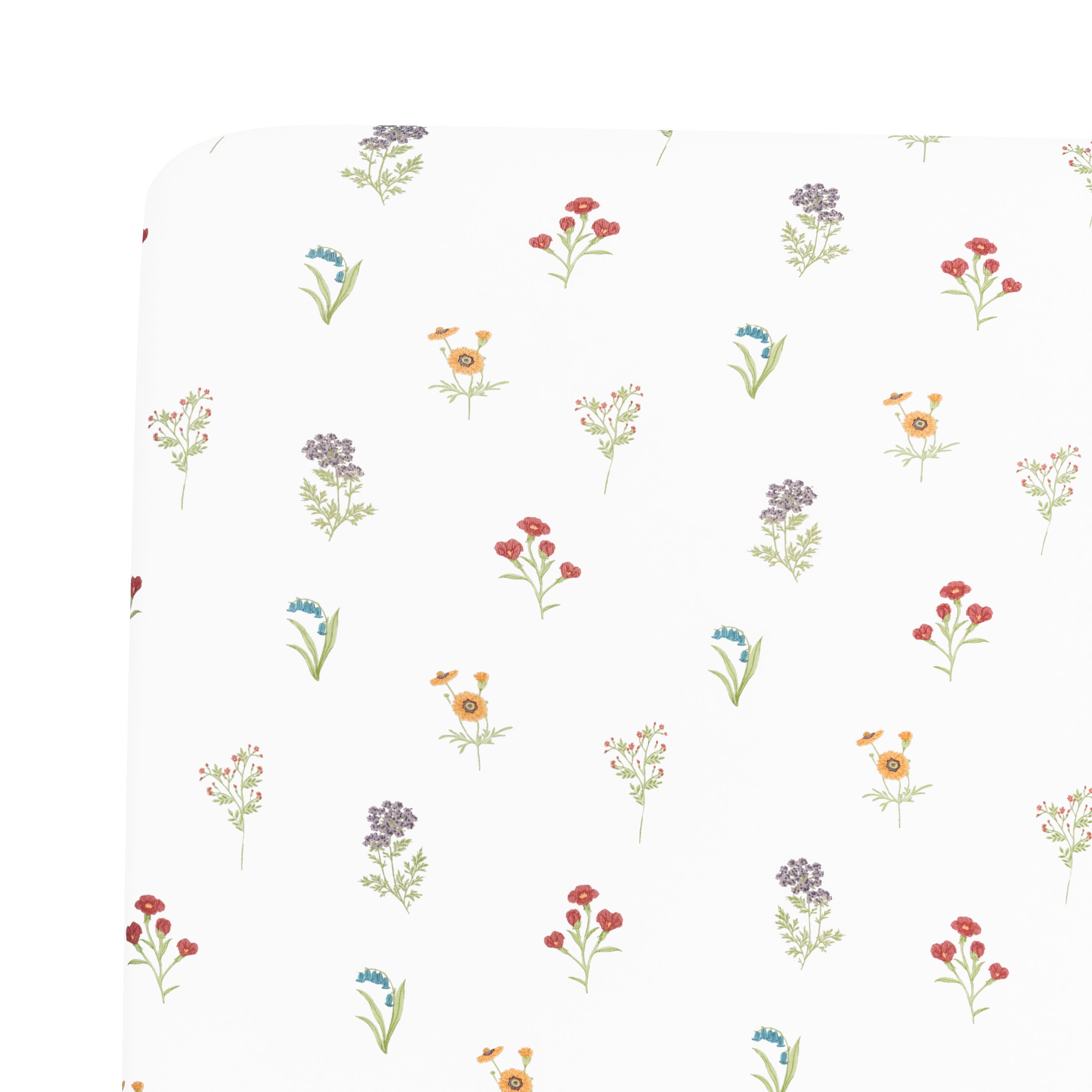 Twin Sheet in Wildflower close up