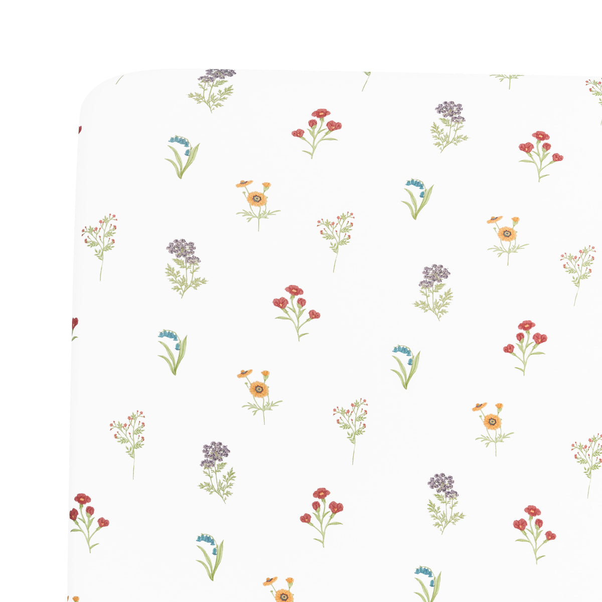 Twin Sheet in Wildflower close up