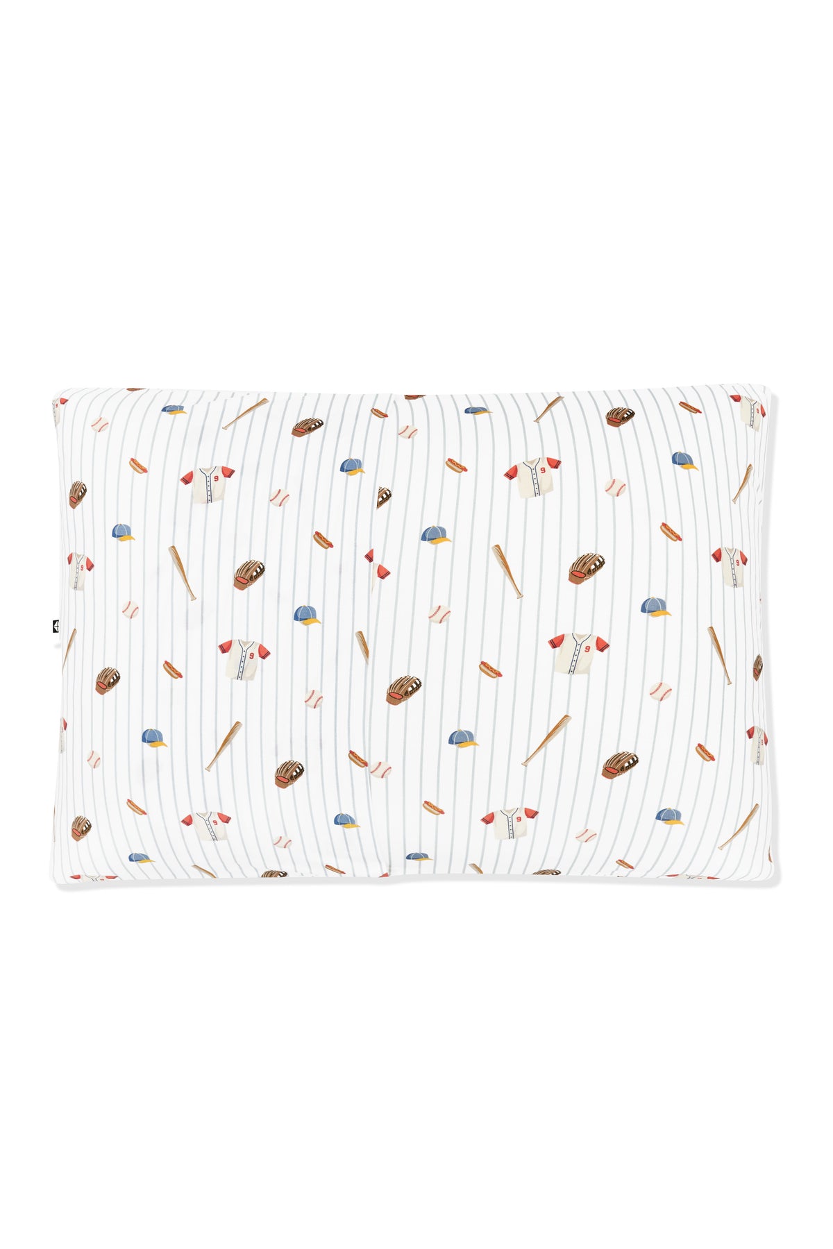 The back of the Standard Pillowcase in Home Run showing the envelope closure