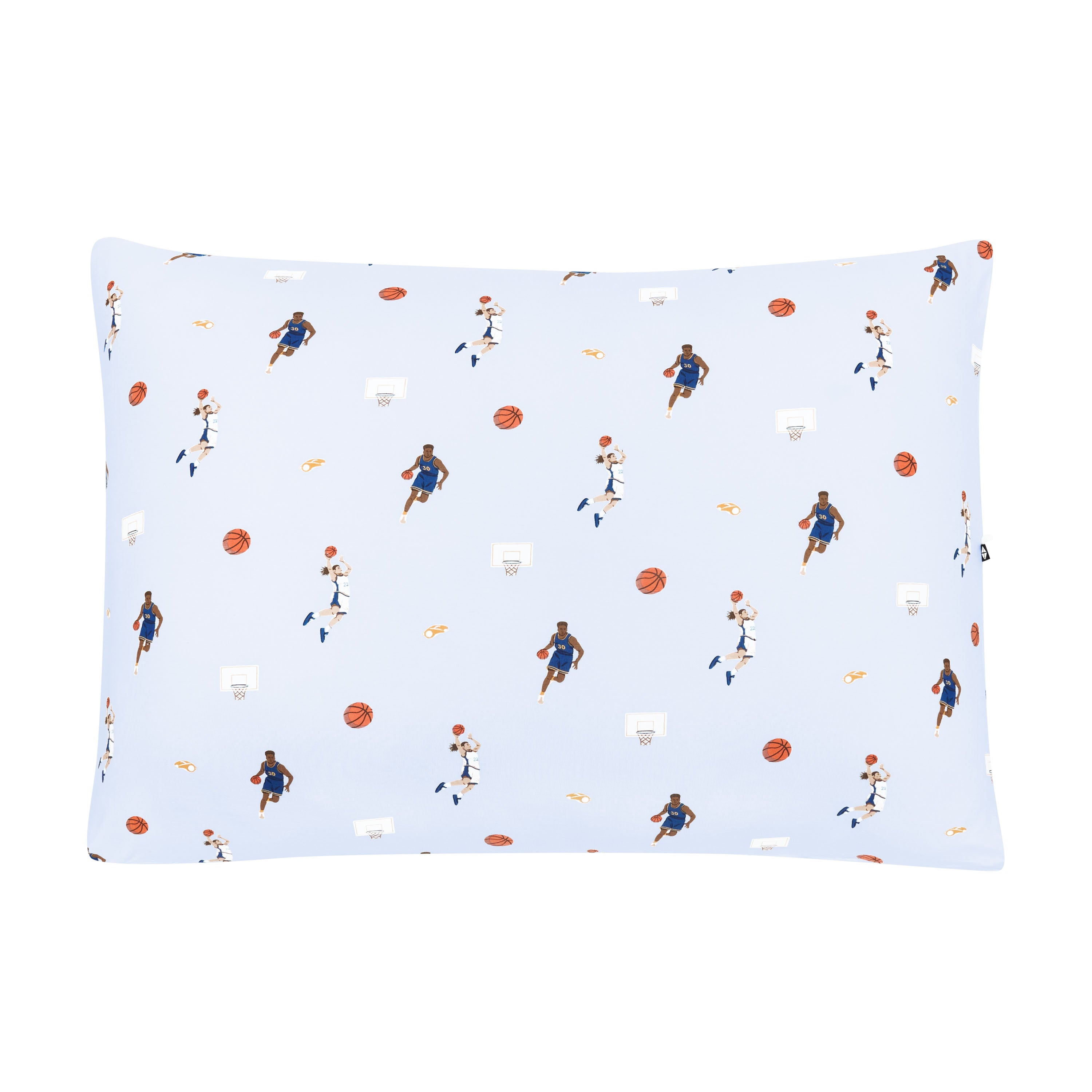 Front of the Standard Pillowcase in Basketball
