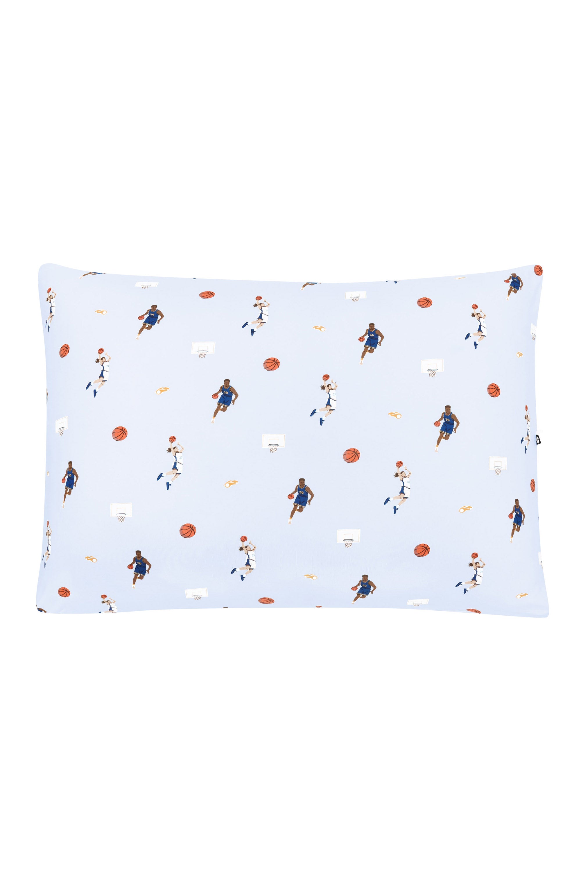 Front of the Standard Pillowcase in Basketball