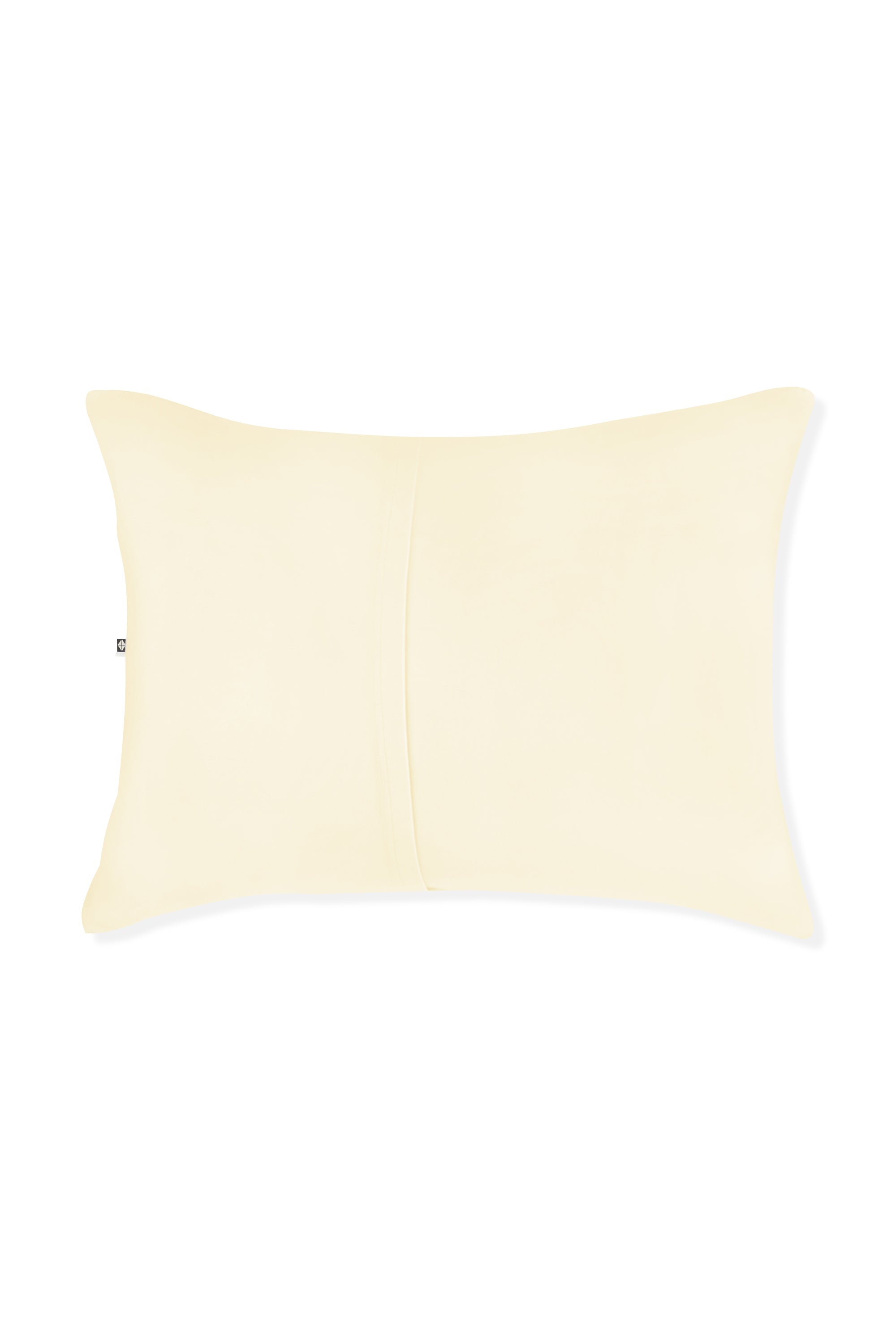 The back of the Standard Pillowcase in Chamomile showing the envelope closure