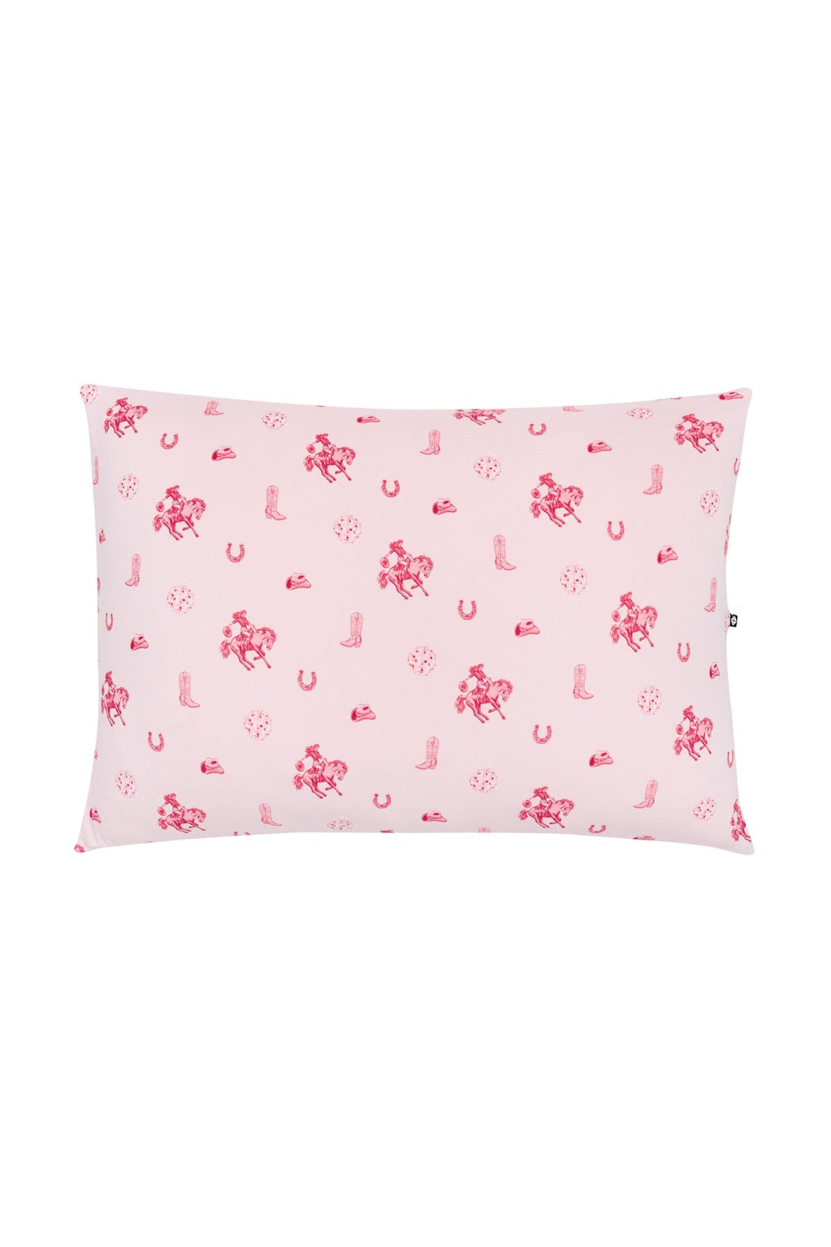 Front of the Standard Pillowcase in Disco Cowgirl