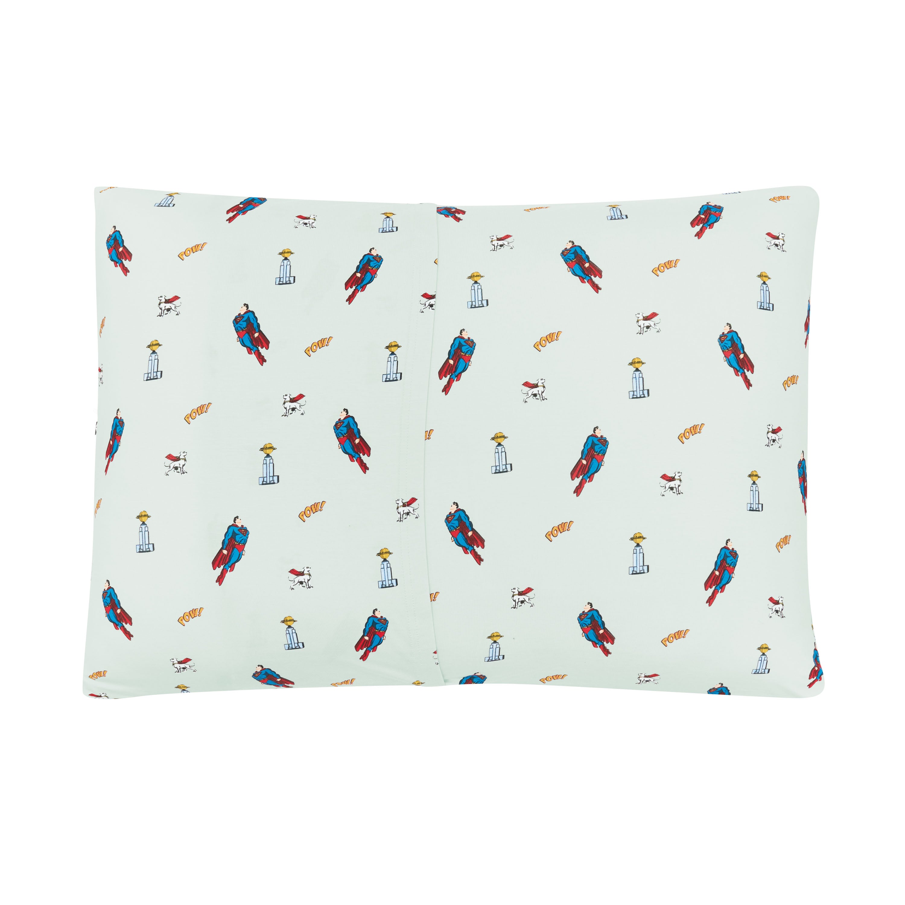 Back of the Standard Pillowcase in Superman™ showing the envelope closure