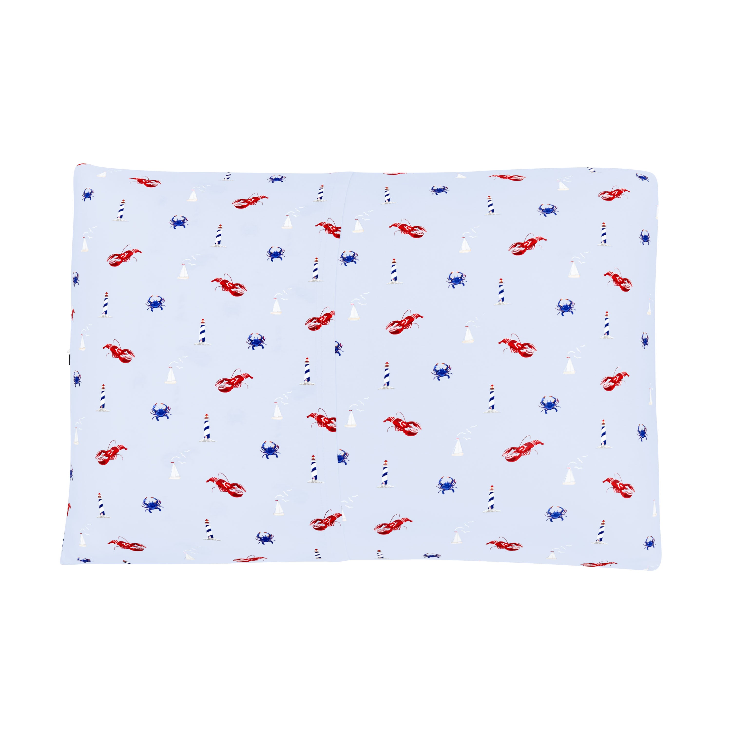 Envelope closure on the back of the Standard Pillowcase in Harbor