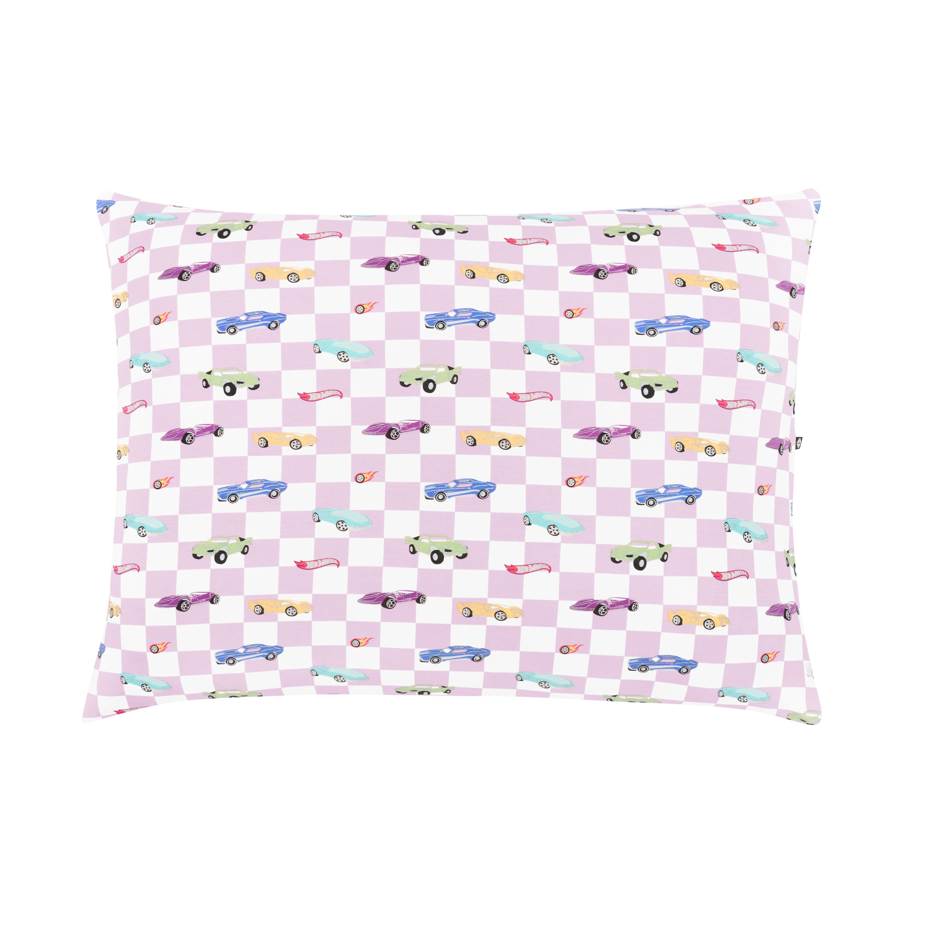 Front of the Standard Pillowcase in Sparkles and Speed