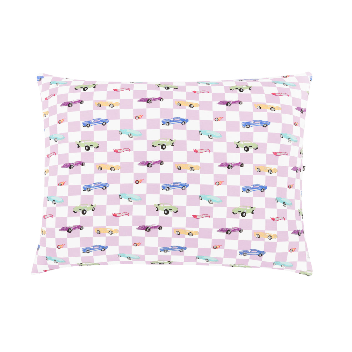 Front of the Standard Pillowcase in Sparkles and Speed