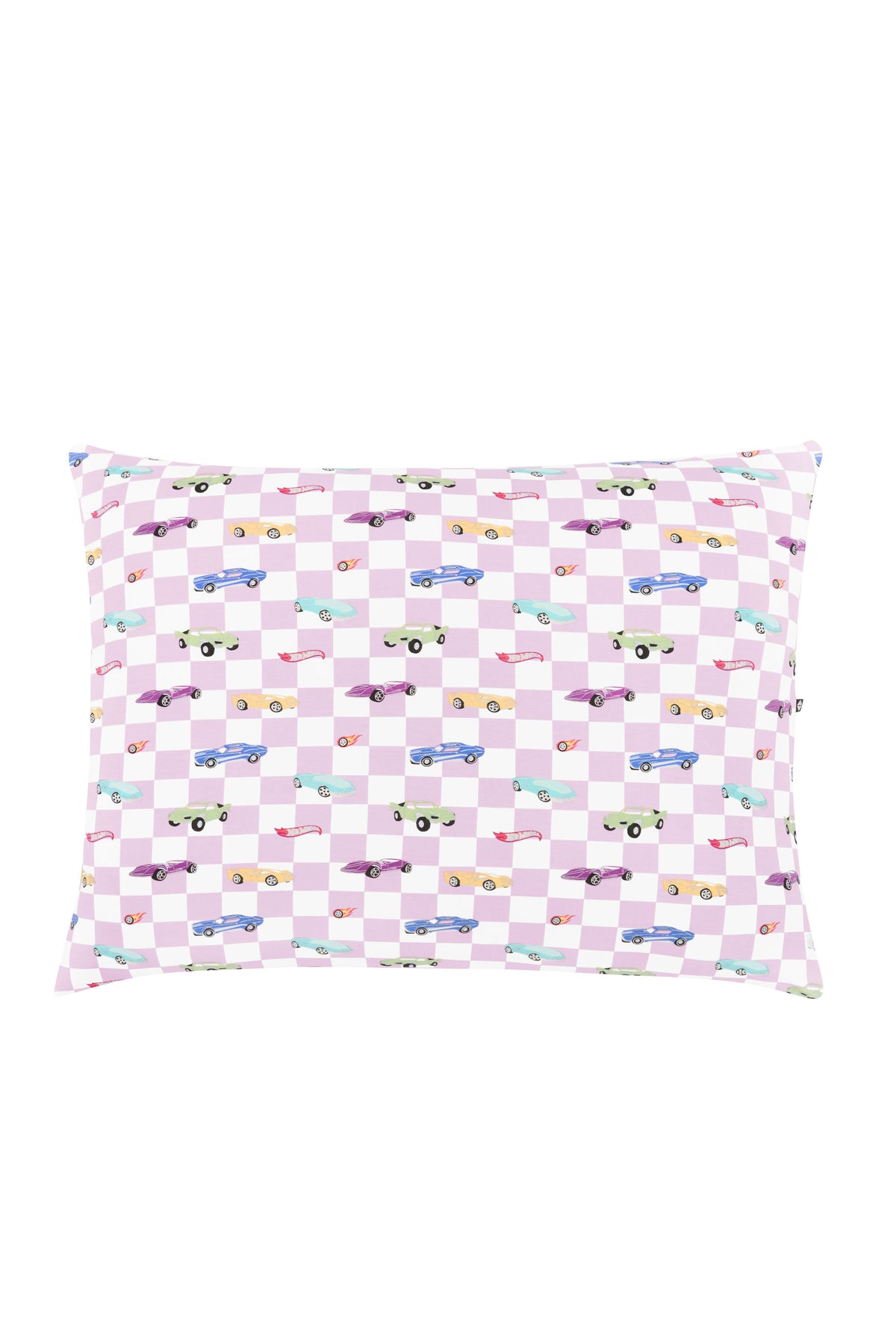 Front of the Standard Pillowcase in Sparkles and Speed