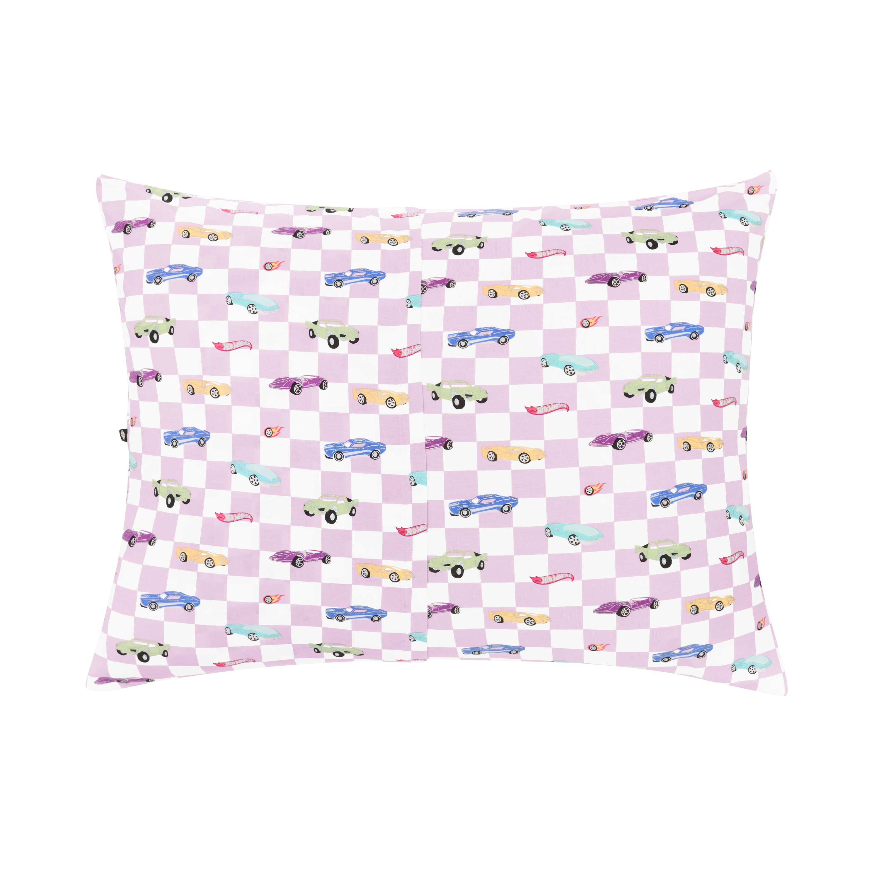 Envelope closure on the back of the Standard Pillowcase in Sparkles and Speed