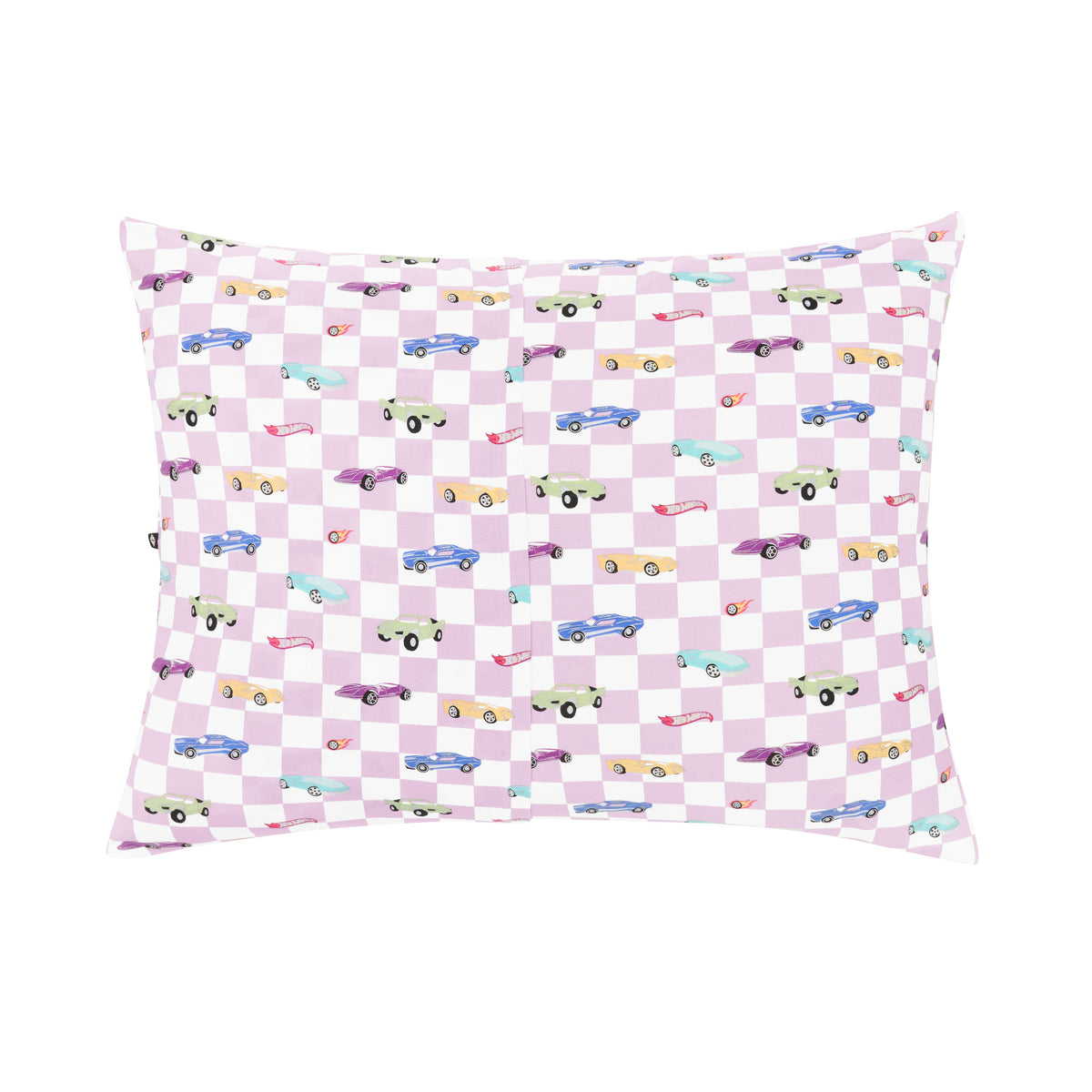 Envelope closure on the back of the Standard Pillowcase in Sparkles and Speed