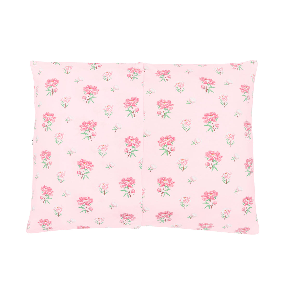 The envelope back of the Standard Pillowcase in Sakura Peony