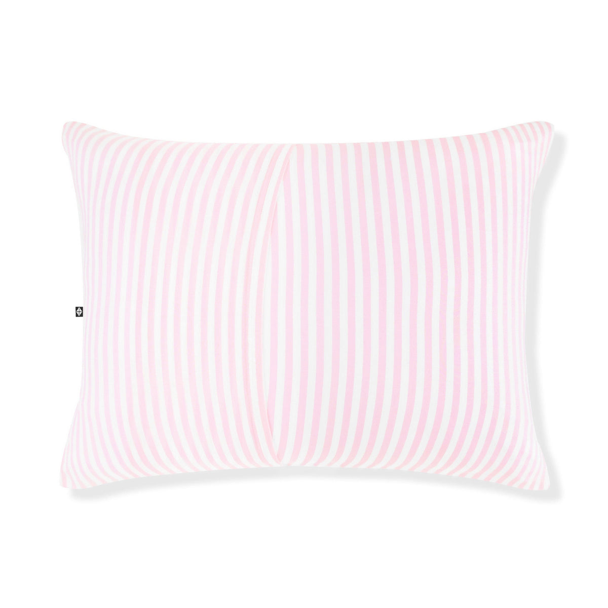 Back of the Standard Pillowcase in Small Sakura Stripe showing the envelope closure