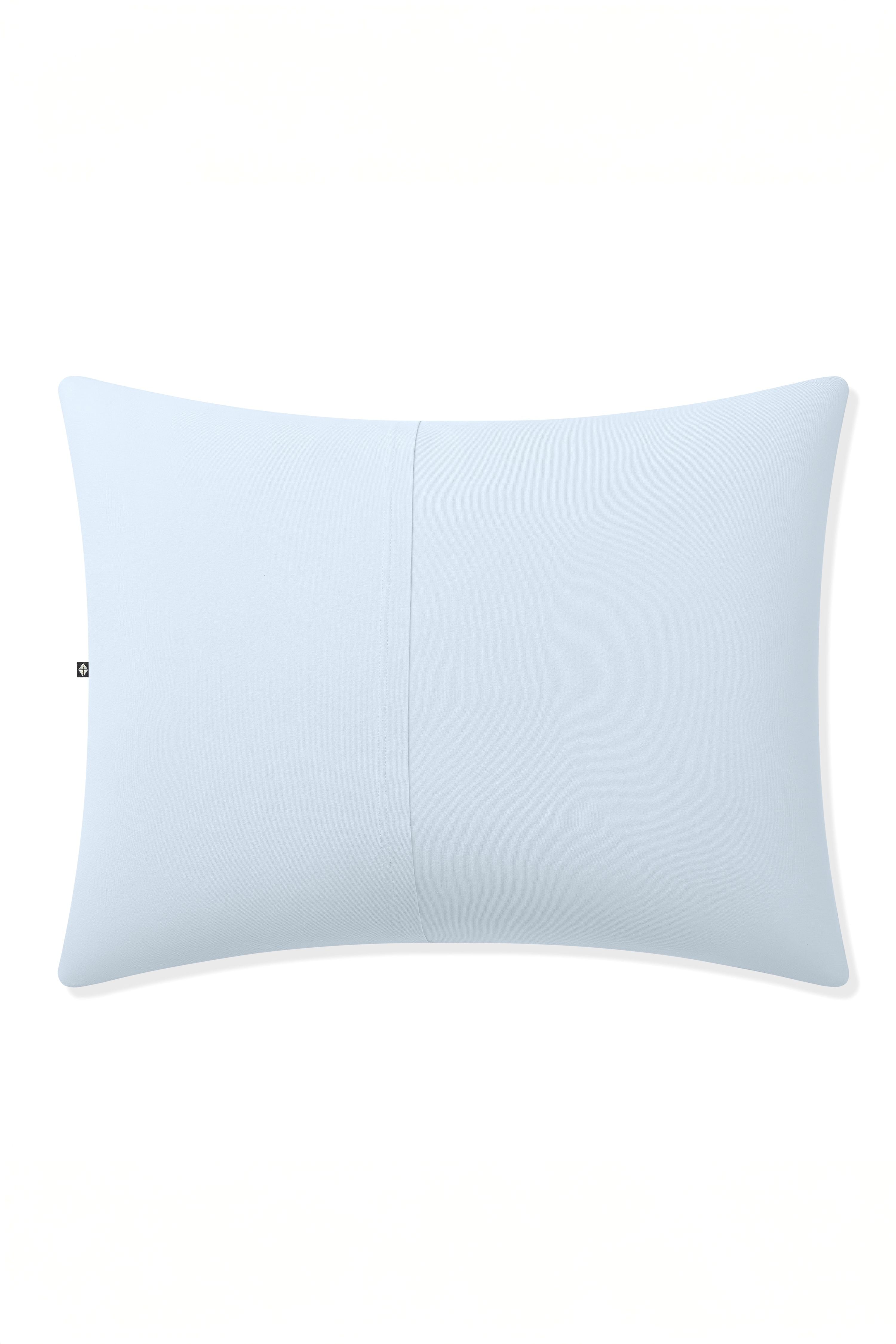 Back of the Standard Pillowcase in Breeze showing the envelope closure