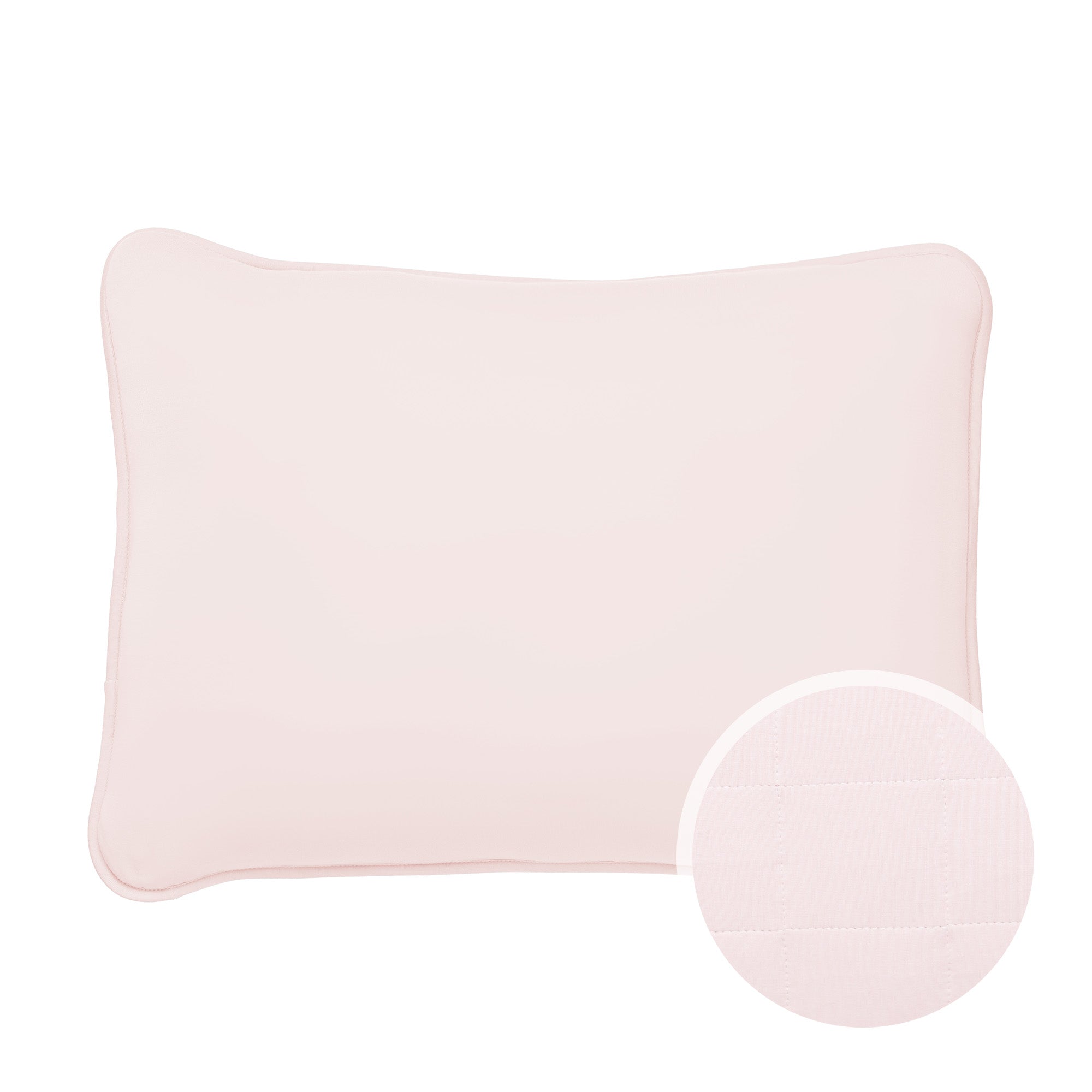 Standard Quilted Pillowcase in Blush