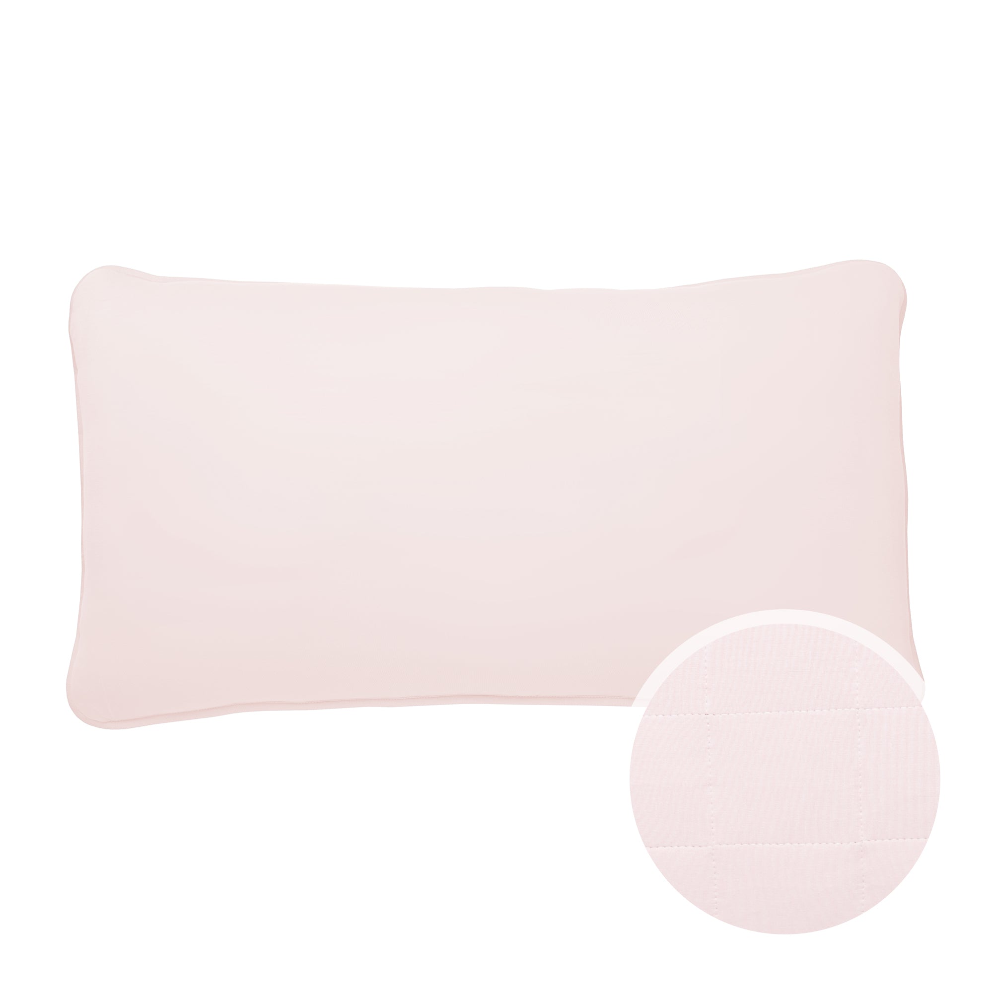 King Quilted Pillowcase in Blush