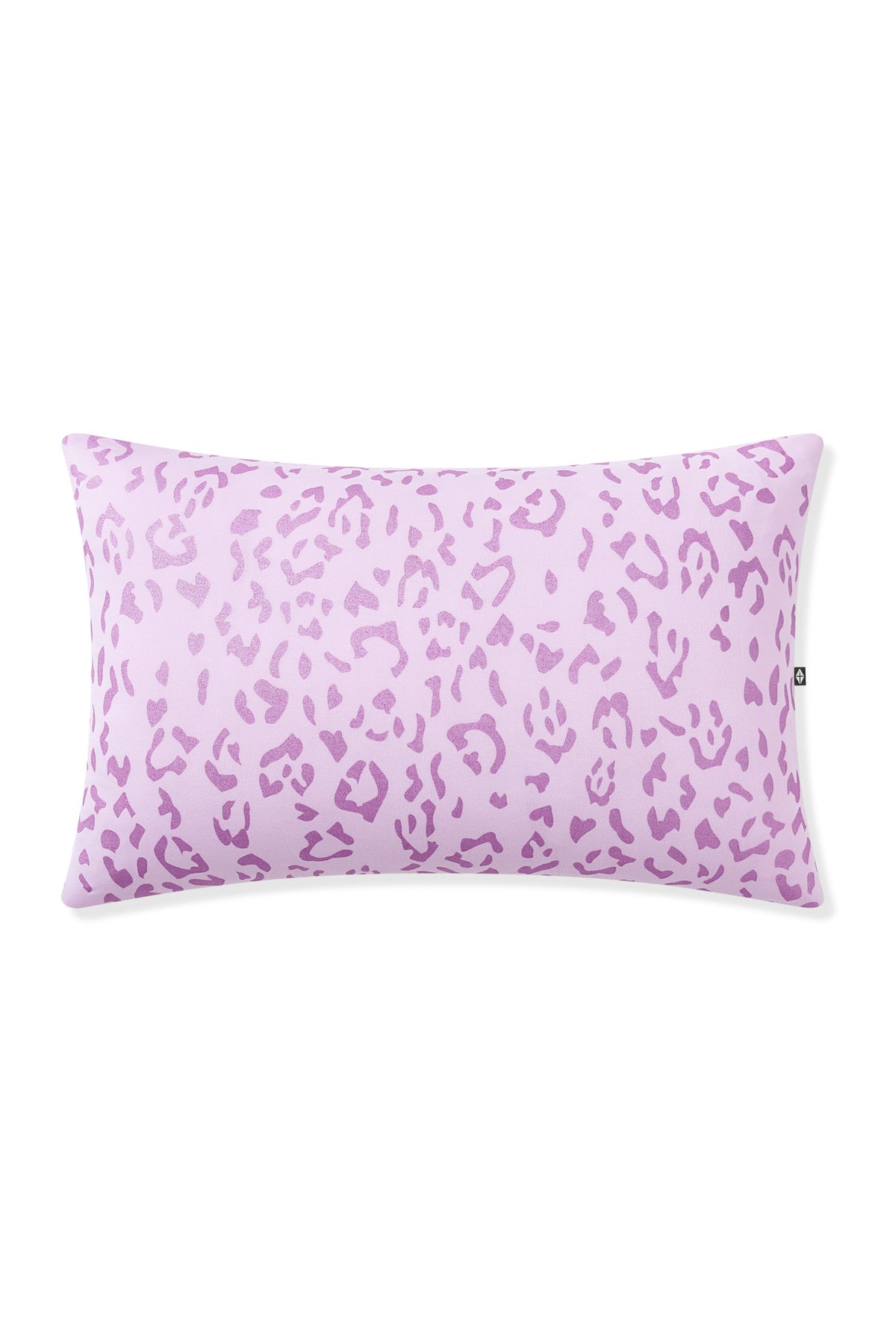 Toddler Pillowcase in Thistle Leopard print on white background