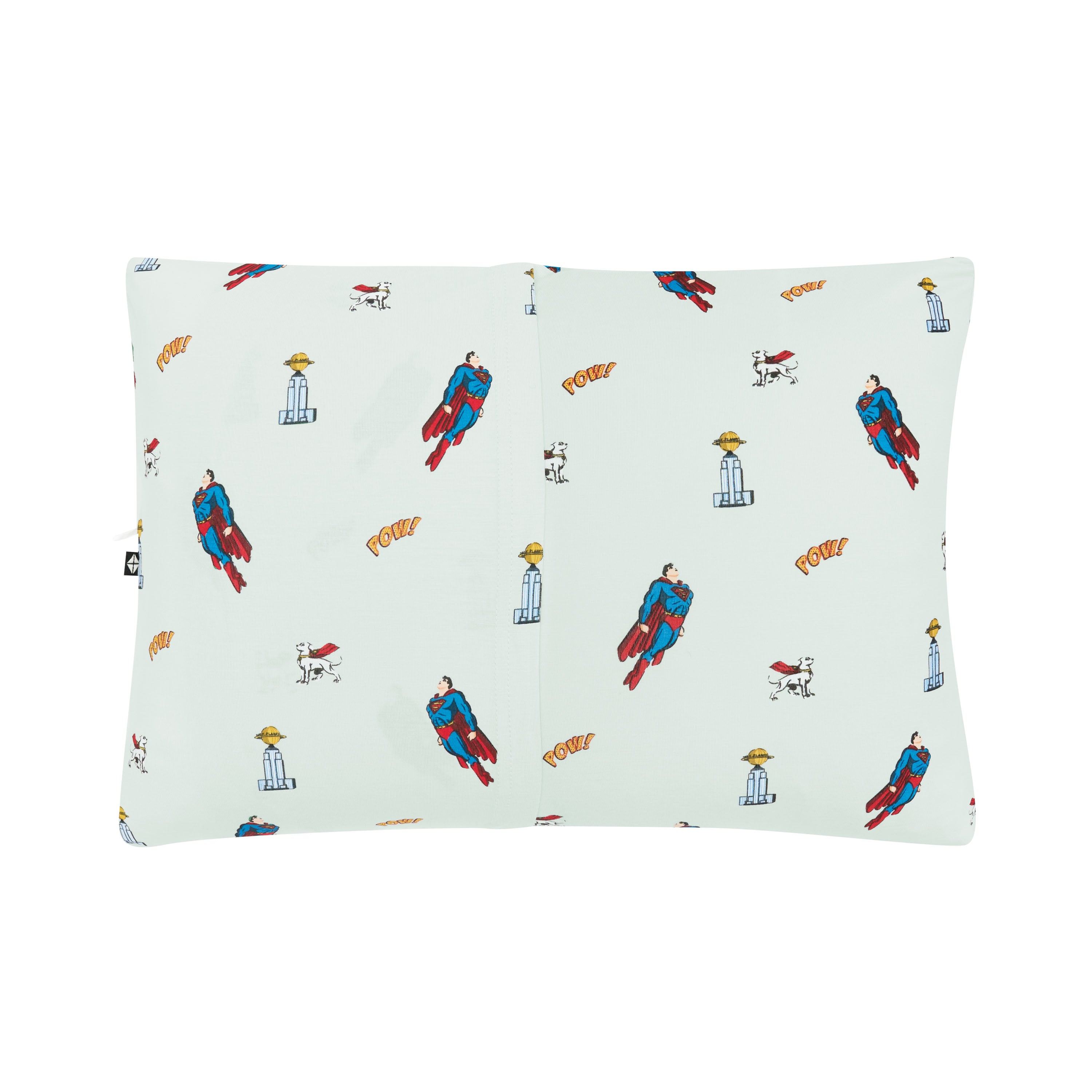 Back of the Toddler Pillowcase in Superman™ showing the envelope closure