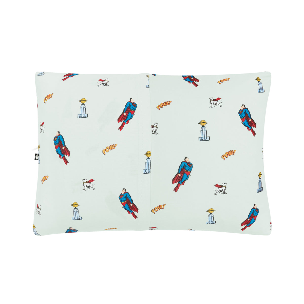 Back of the Toddler Pillowcase in Superman™ showing the envelope closure