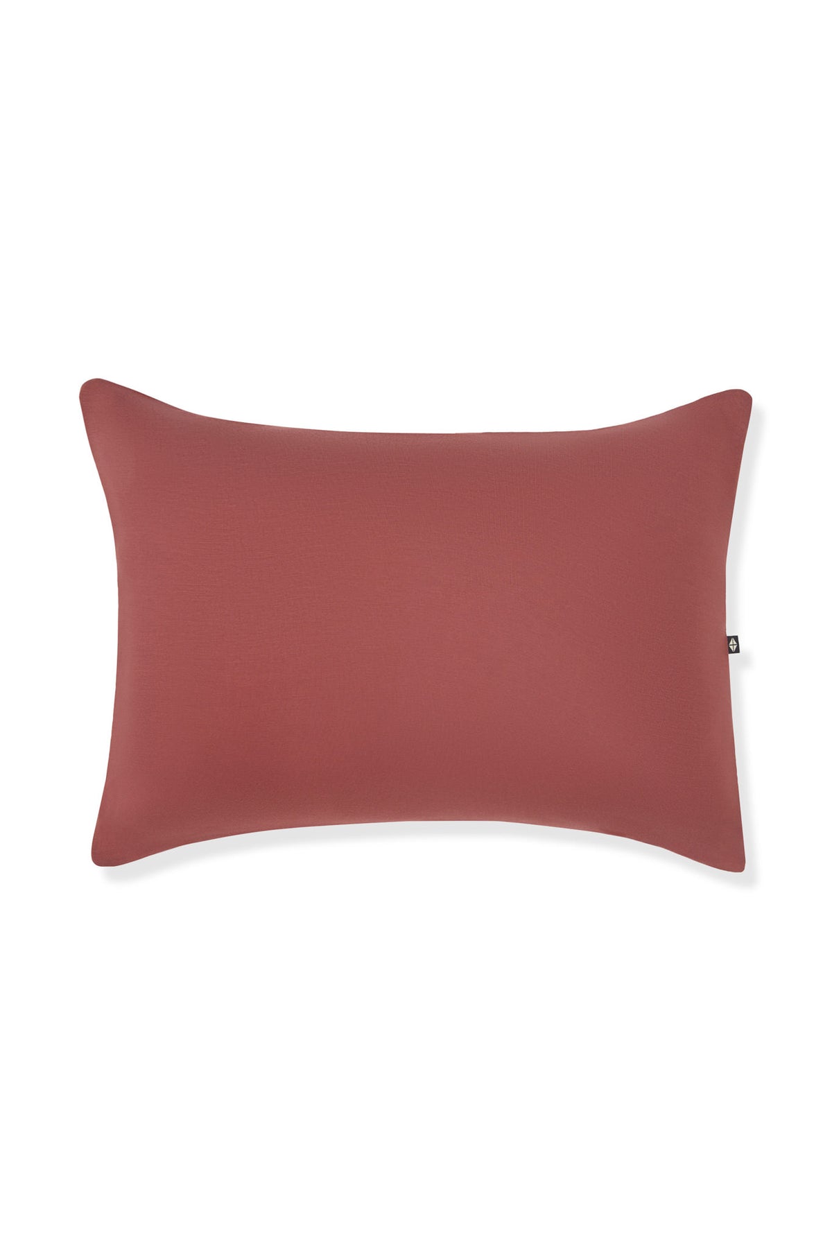 Front side of Toddler Pillowcase in Ember on a white background