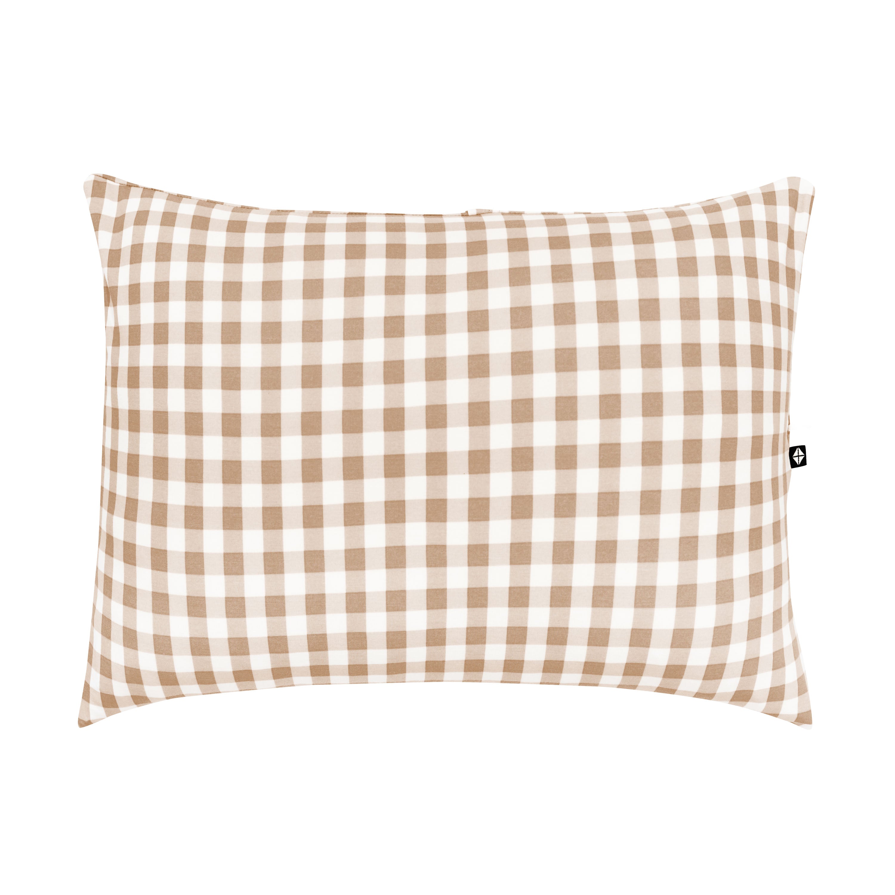 Front of the Toddler Pillowcase in Gingham Bisque