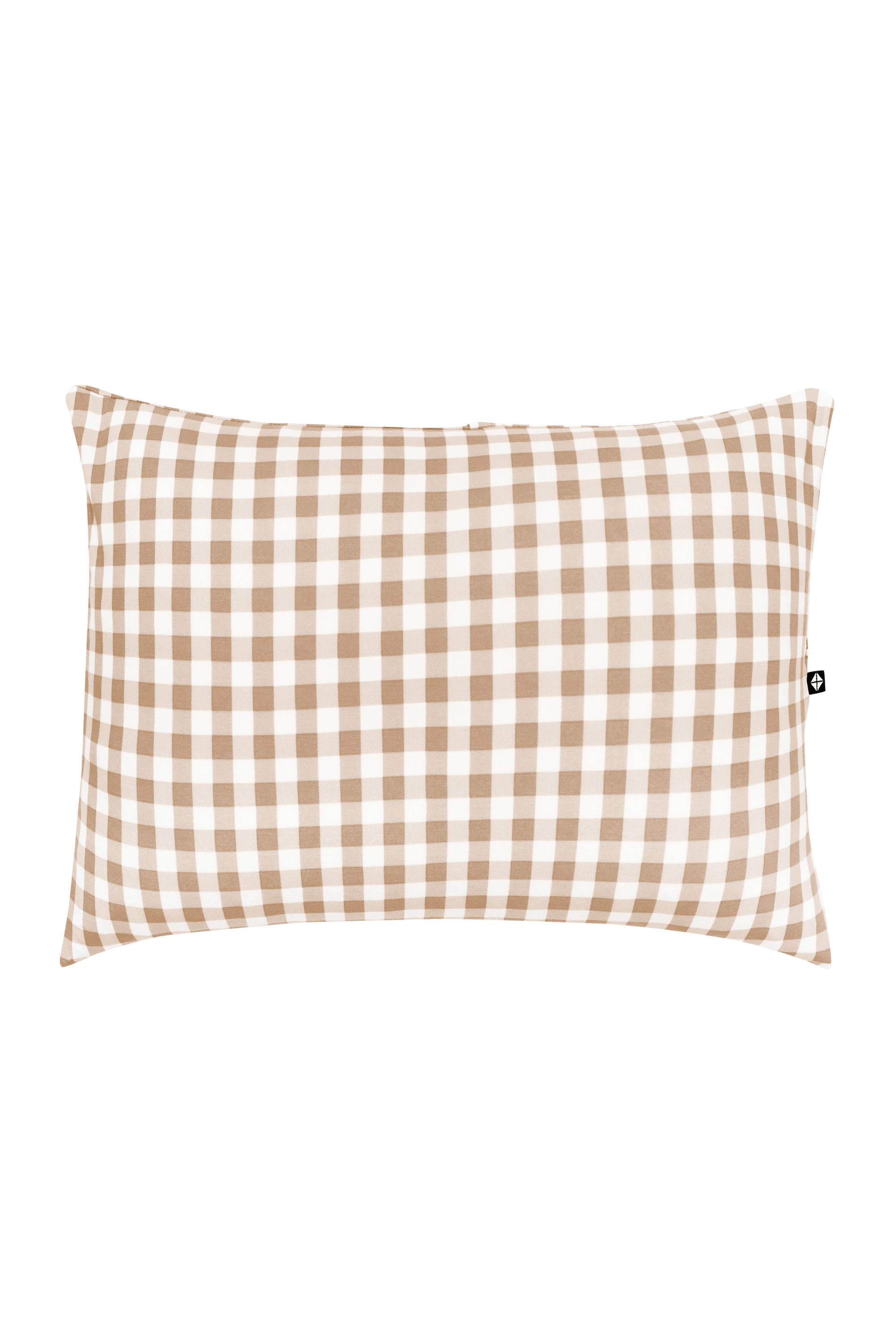 Front of the Toddler Pillowcase in Gingham Bisque