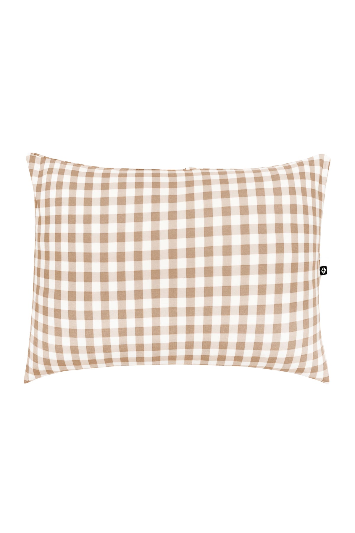 Front of the Toddler Pillowcase in Gingham Bisque