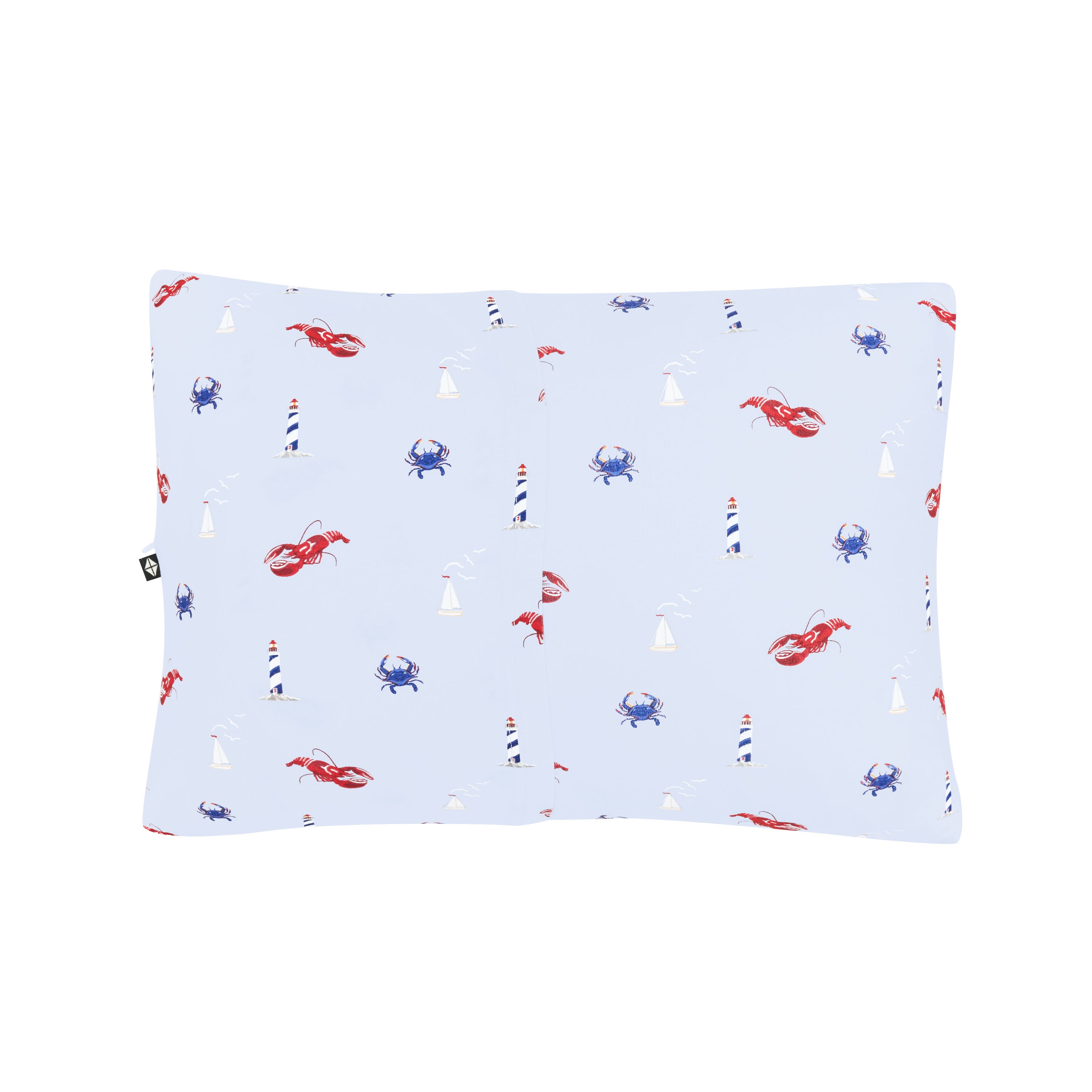 Envelope closure on the back of Toddler Pillowcase in Harbor