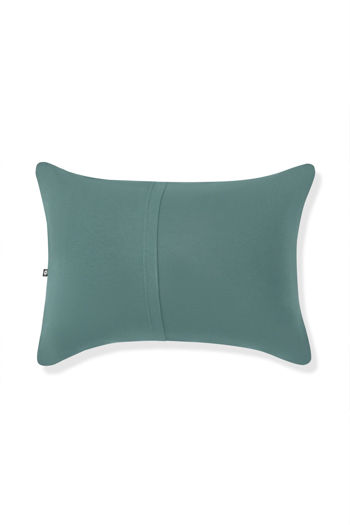 Back side of Toddler Pillowcase in Pine on a white background