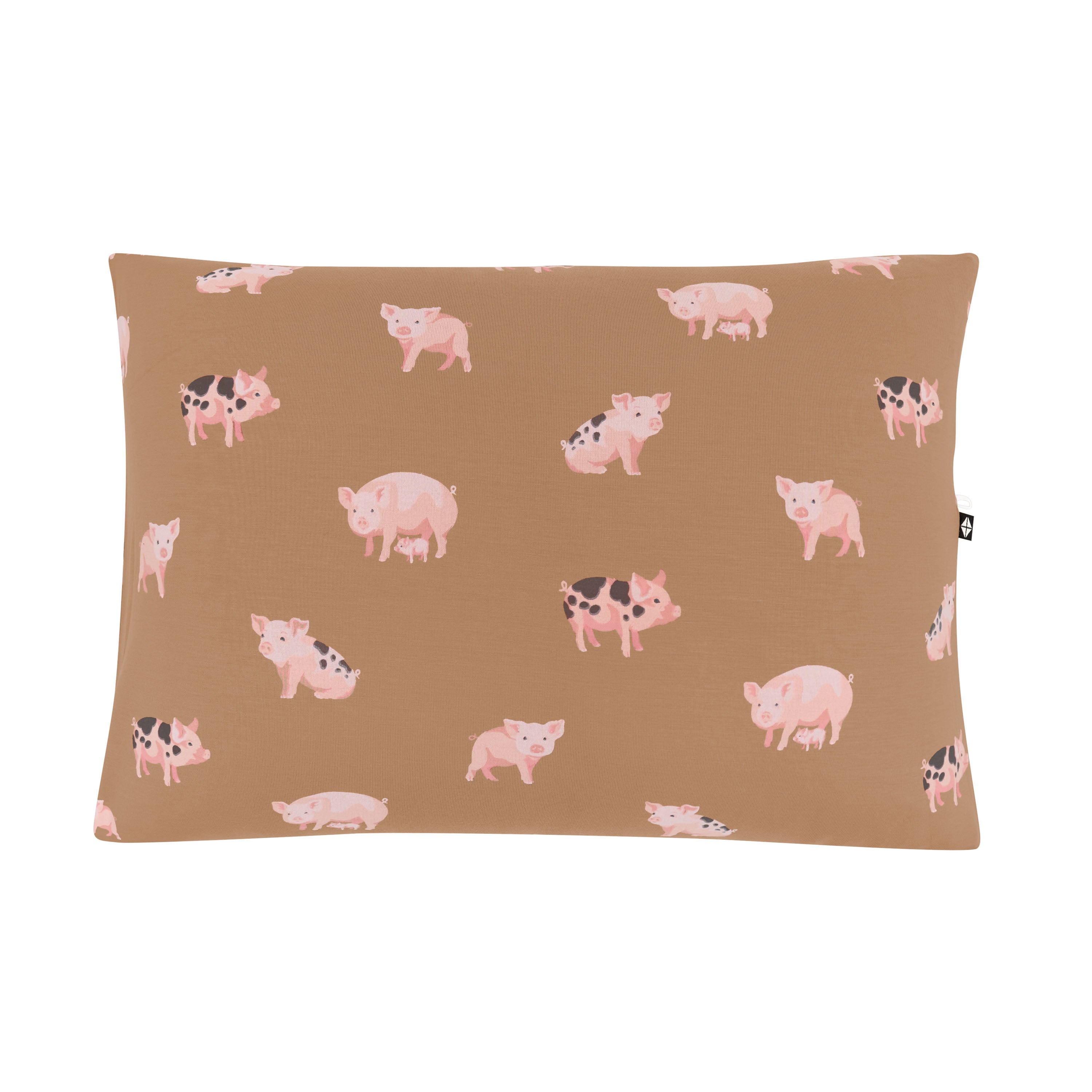 Front of the Toddler Pillowcase in Pig