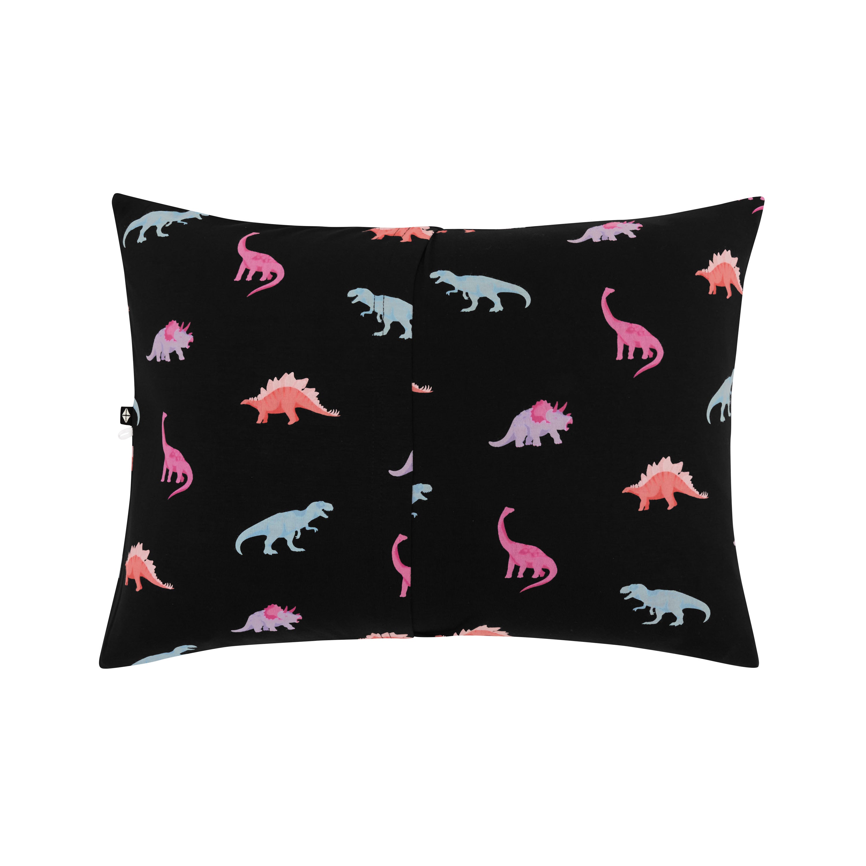 Midnight Roar toddler pillow case back