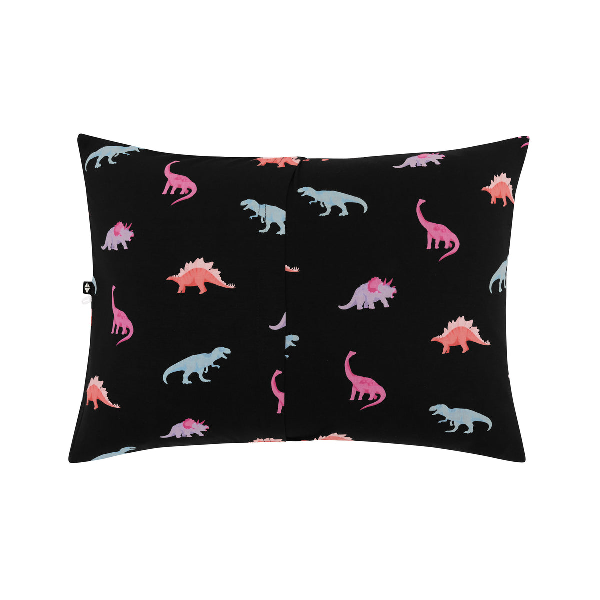 Midnight Roar toddler pillow case back