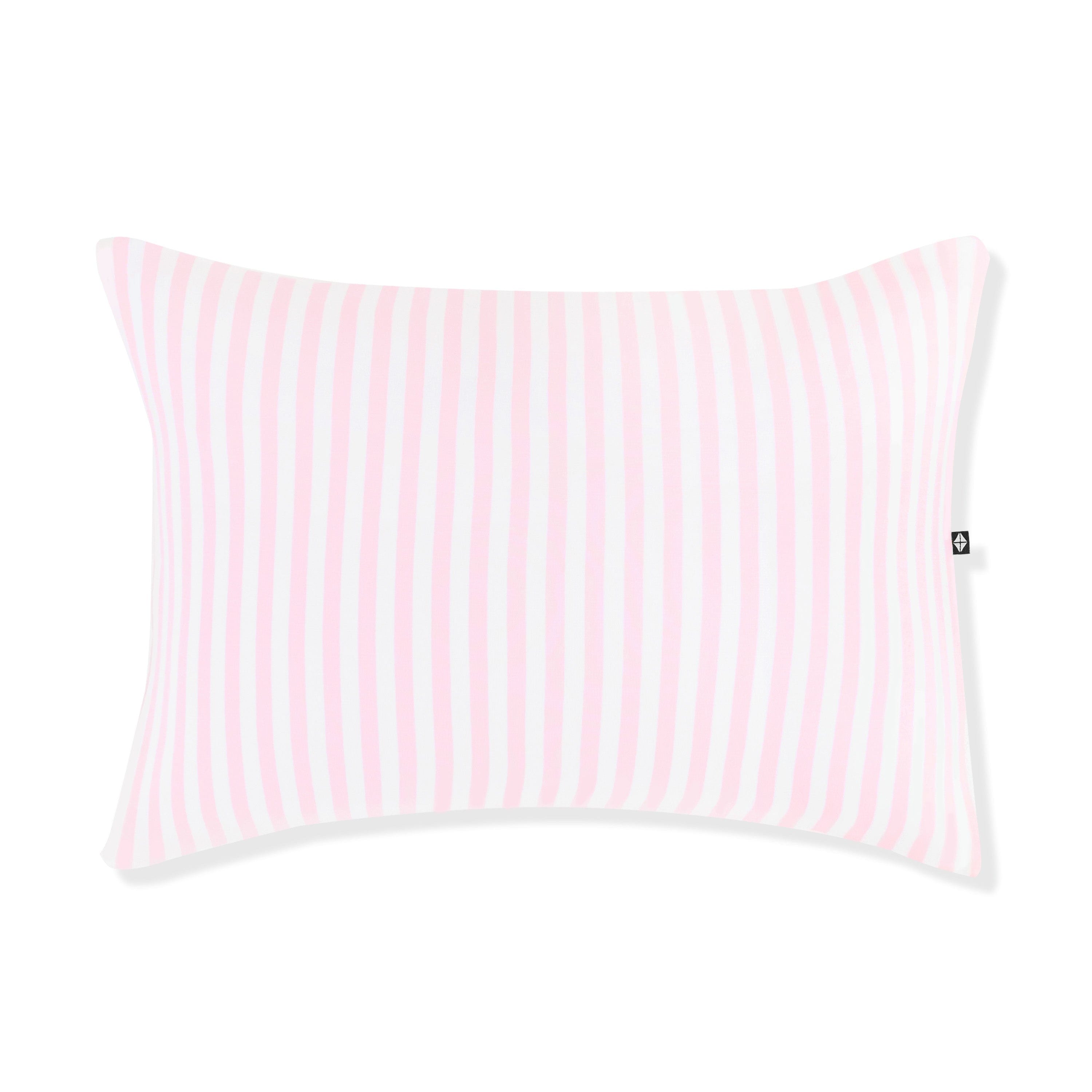 Front of the Toddler Pillowcase in Small Sakura Stripe