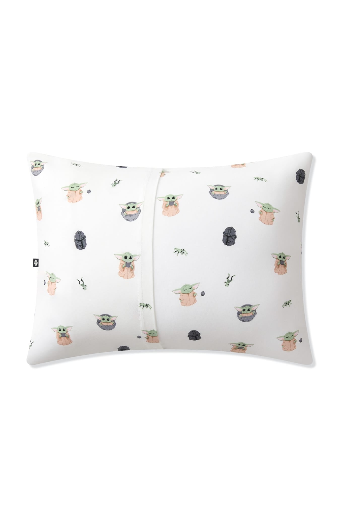 The back of the Toddler Pillowcase in Grogu™ showing the envelope closure
