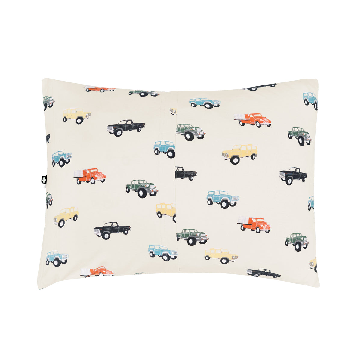 Envelope Closure of Toddler Pillowcase in Vintage Truck