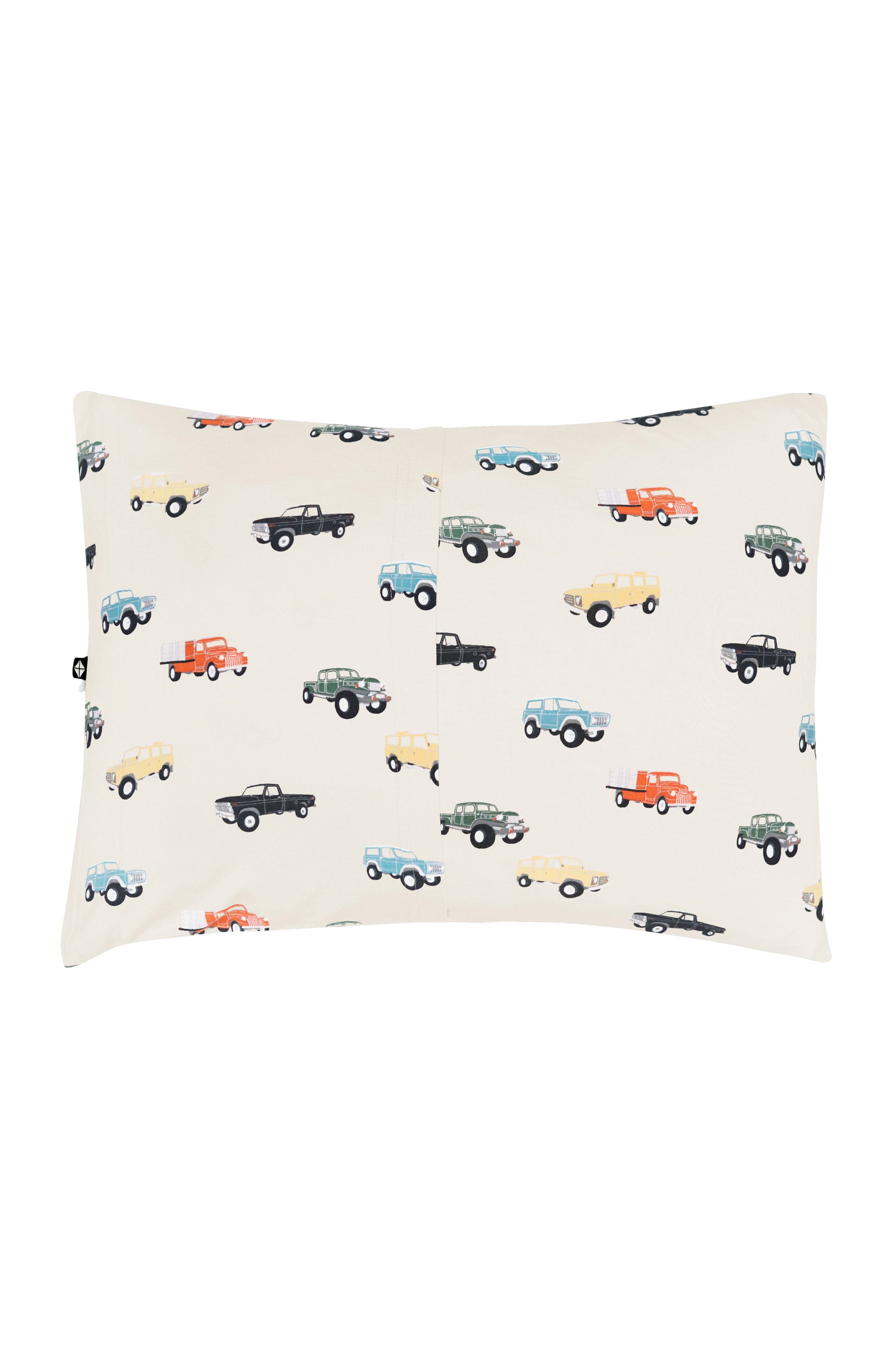 Envelope Closure of Toddler Pillowcase in Vintage Truck