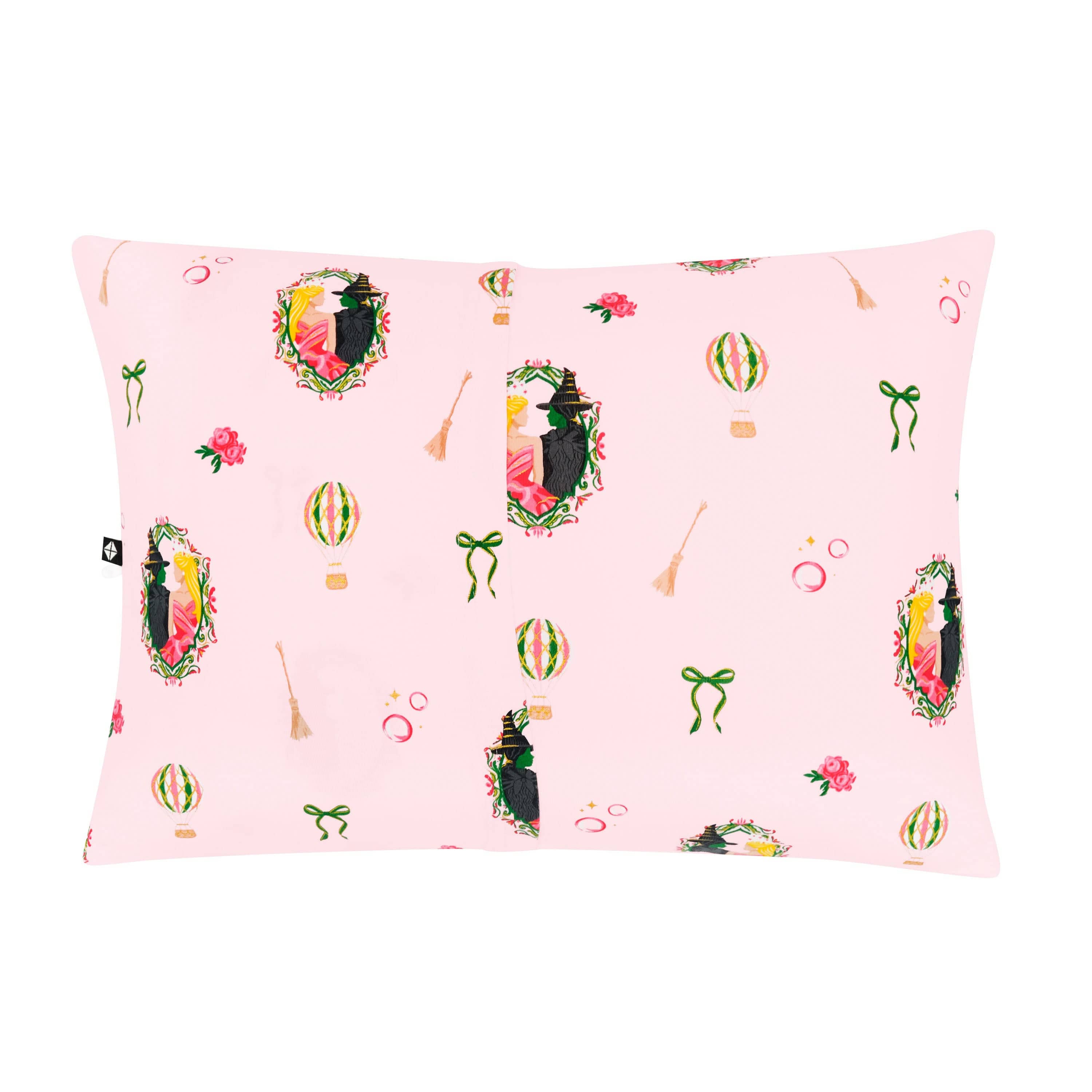 The back of the Toddler Pillowcase in Wicked showing the envelope closure