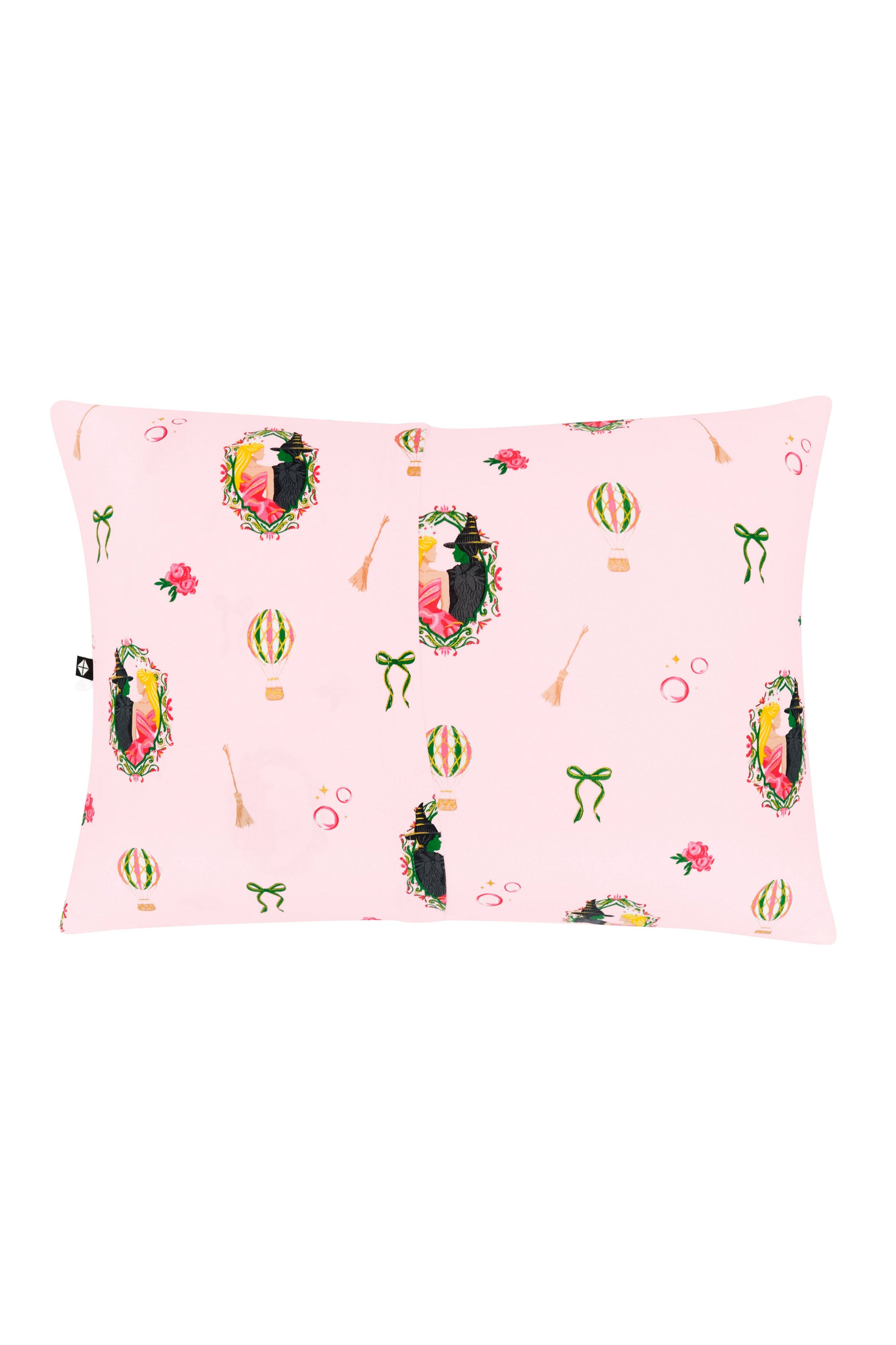 The back of the Toddler Pillowcase in Wicked showing the envelope closure